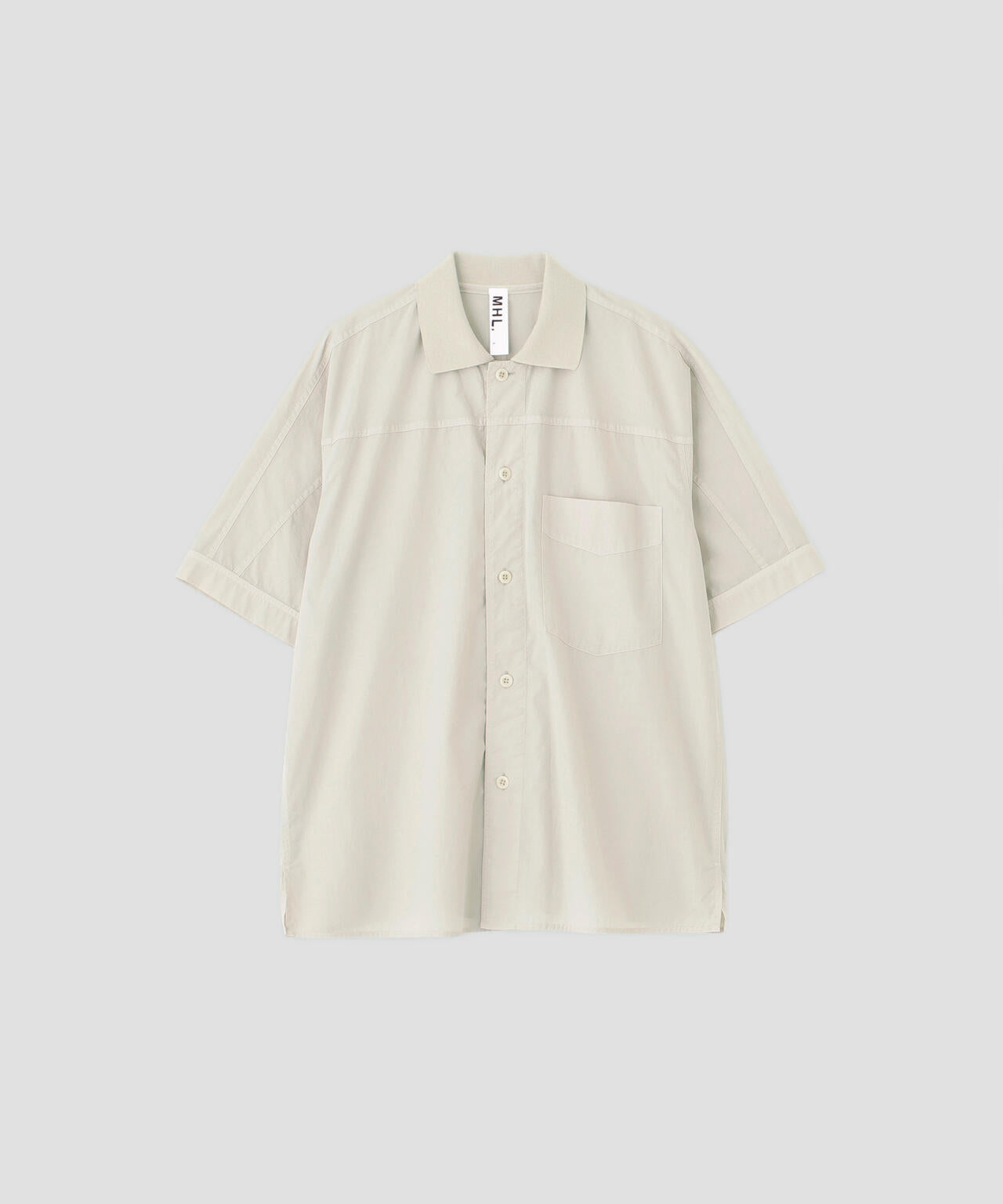 GARMENT DYED COTTON POPLIN SHIRT