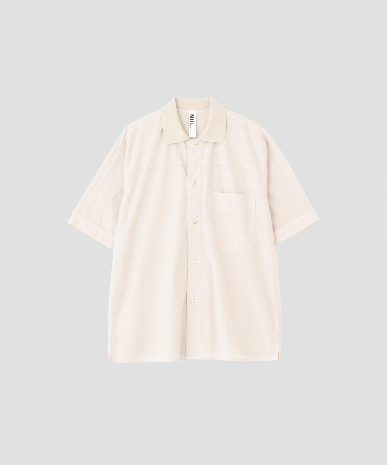 GARMENT DYED COTTON POPLIN SHIRT