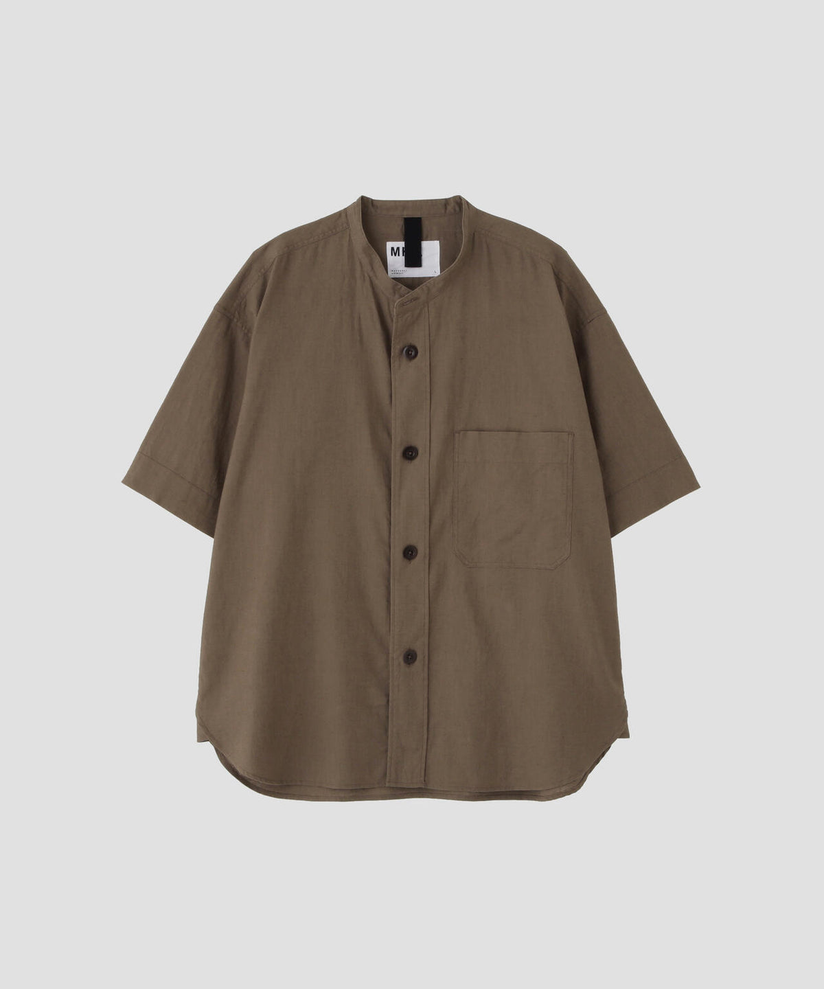 SURFACE DYED COTTON LINEN SHIRT