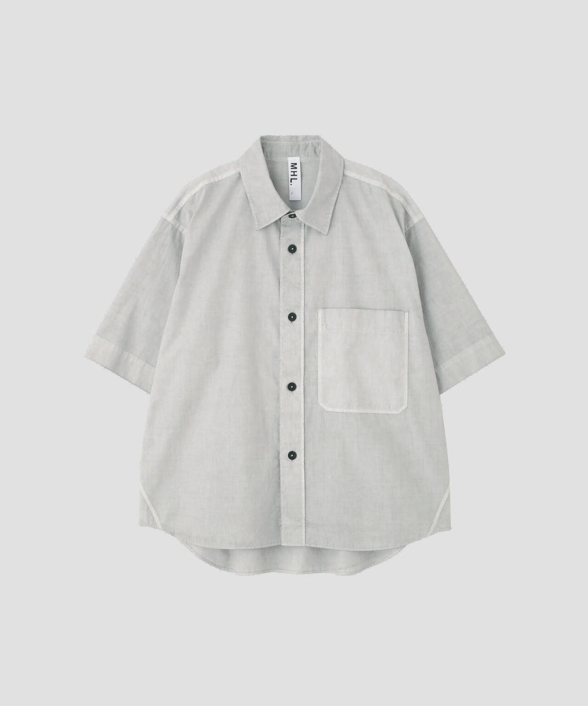 CARBON DYED COTTON POLIN SHIRT