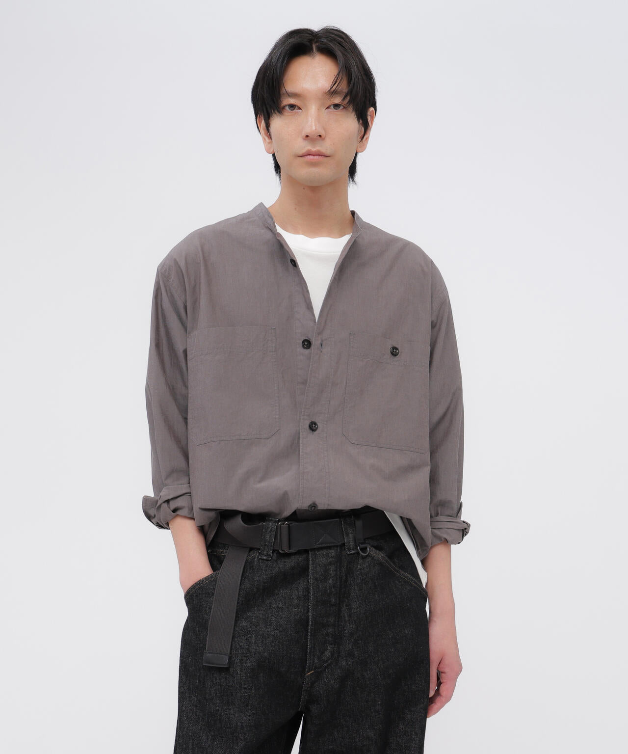 END ON END WEAVE COTTON SHIRT