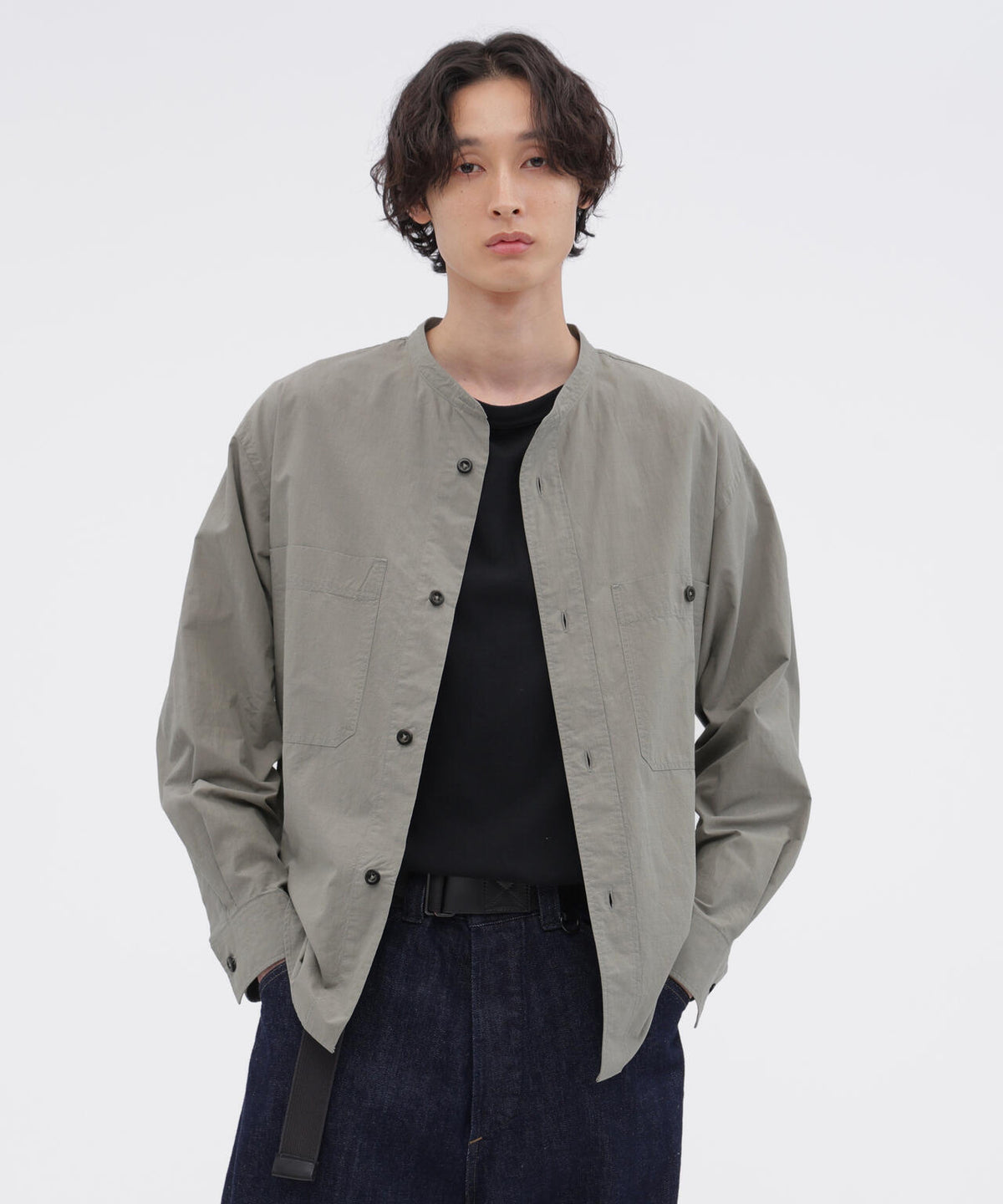 END ON END WEAVE COTTON SHIRT