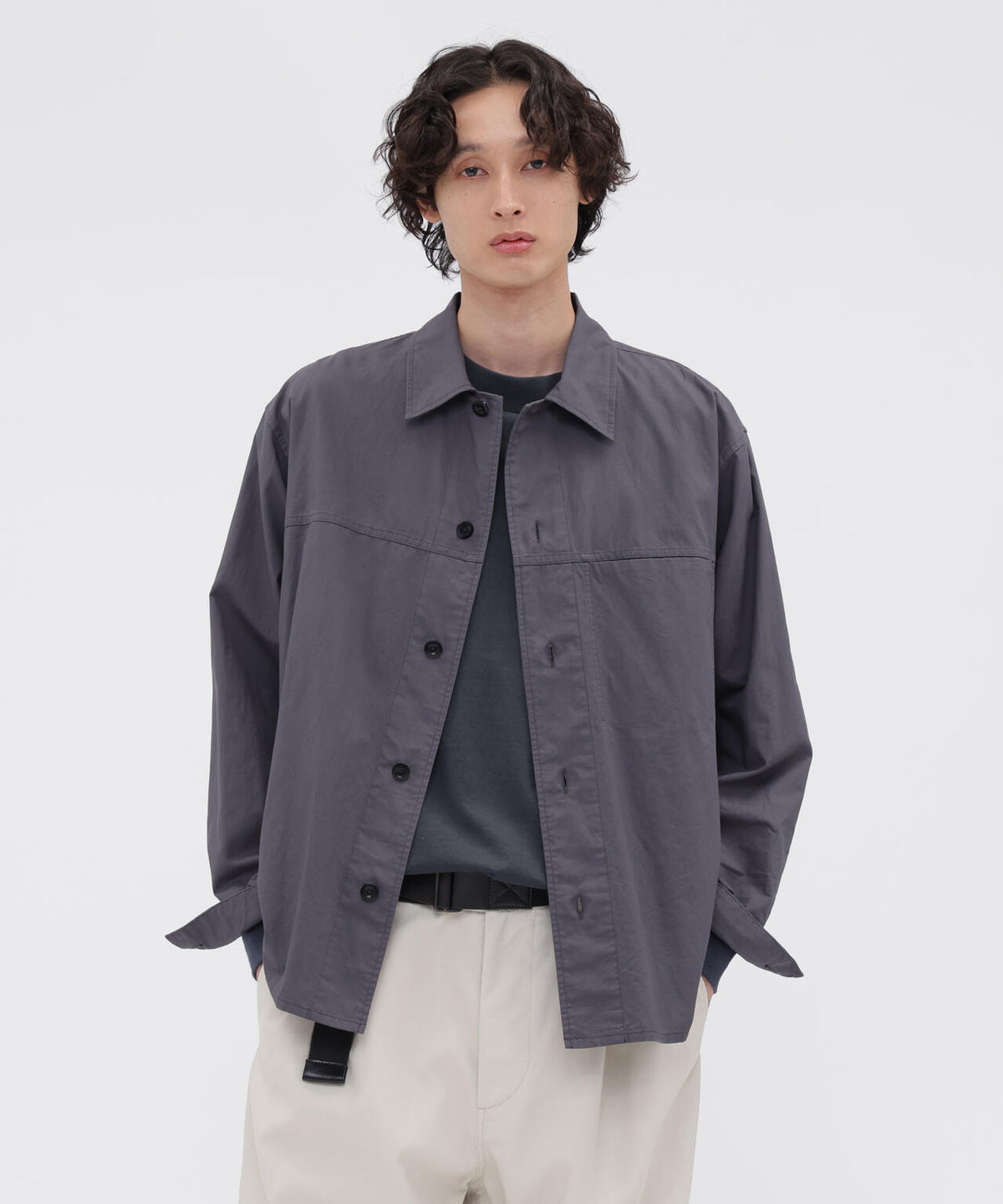 DRY COTTON LINEN PLAINWEAVE SHIRT