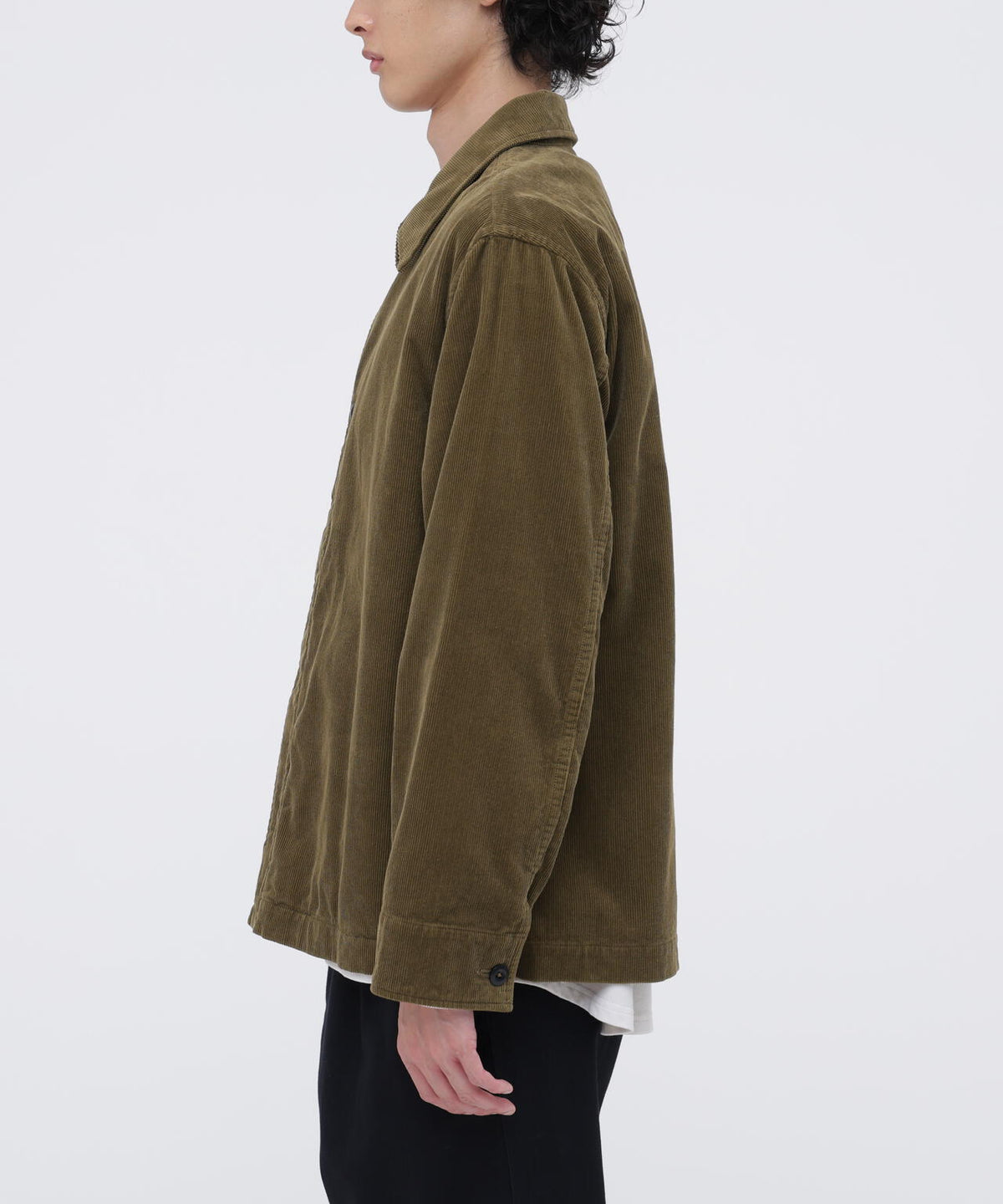 DRY COTTON NEEDLECORD SHIRT