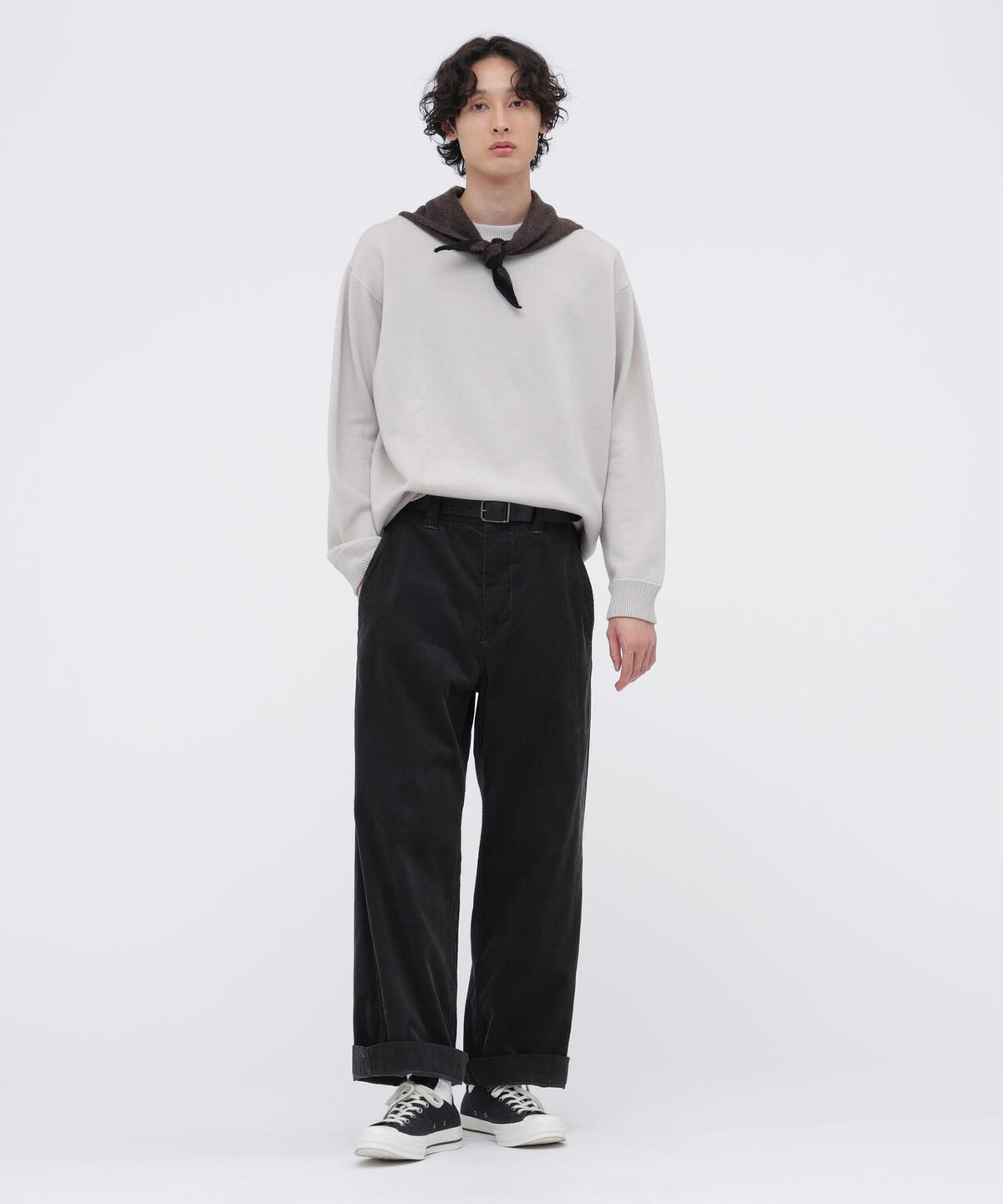 FELTED ROUGH WOOL KNITWEAR