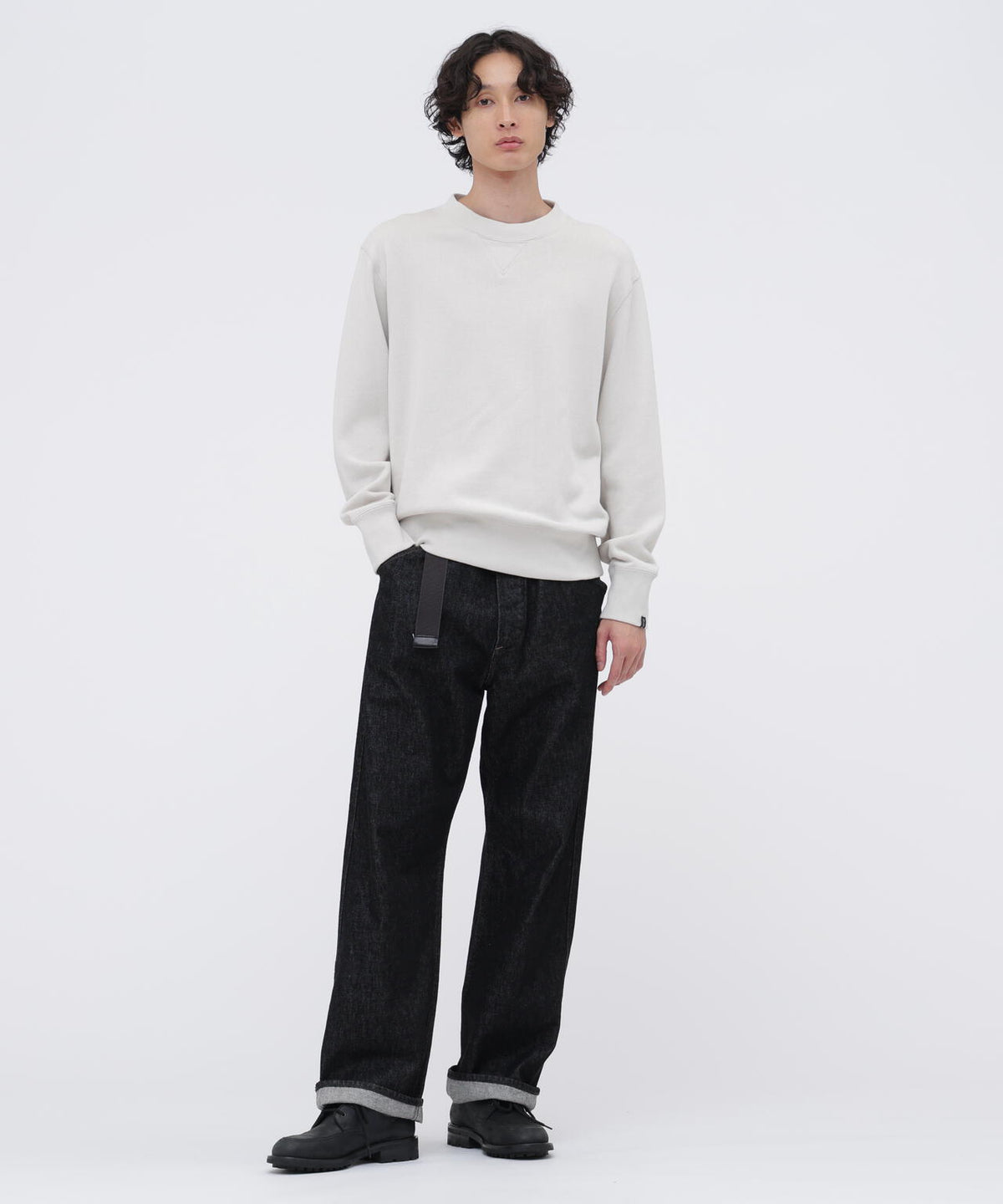 LIGHT LOOPBACK COTTON CREW NECK