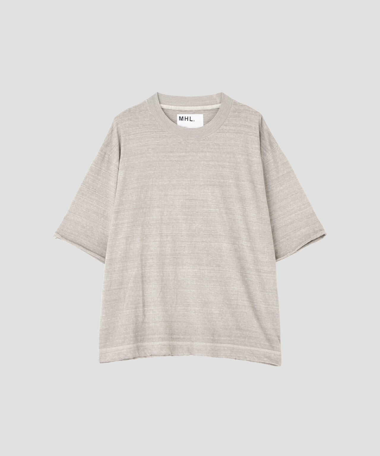 CARBON DYED COTTON LINEN TOP