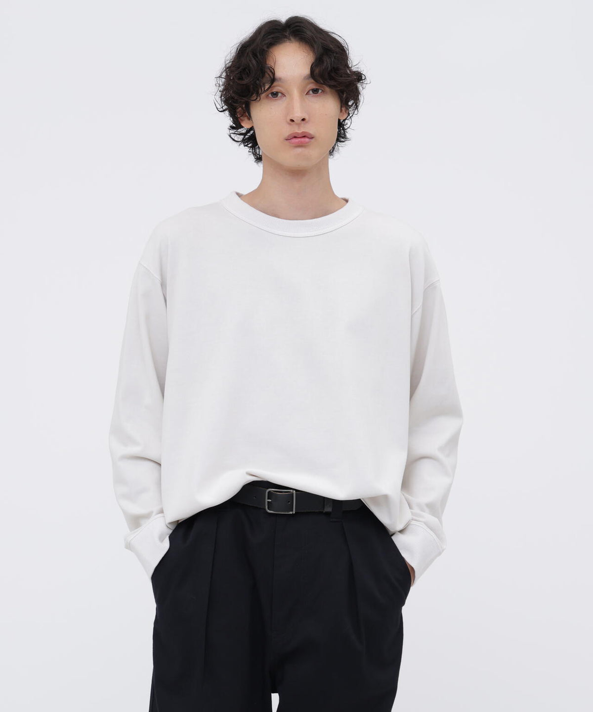 GARMENT DYED DENSE JERSEY TOP