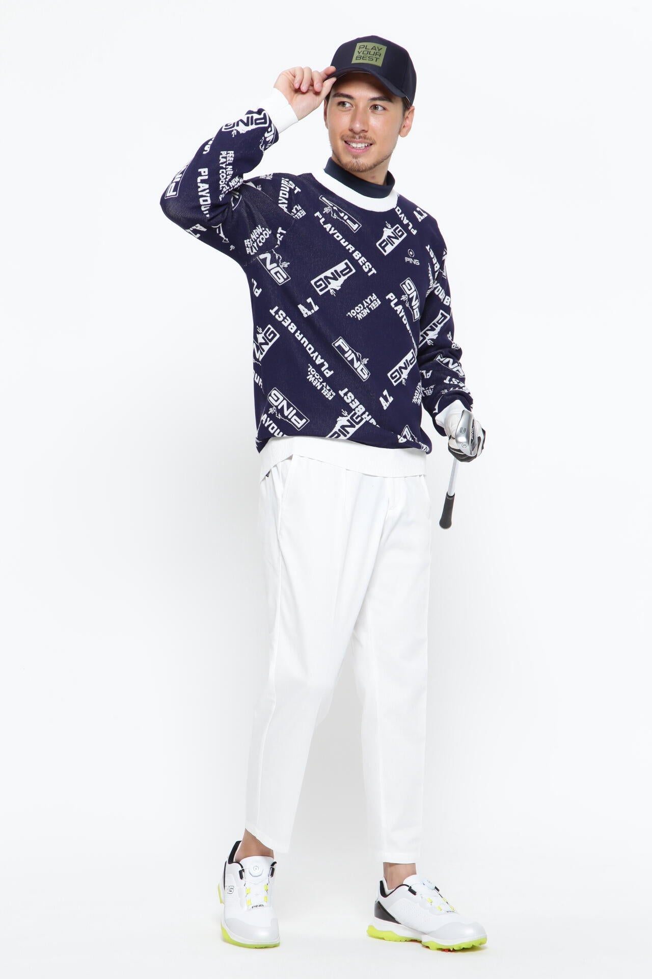 【PING APPAREL】ストレートテーパードパンツ <NATIVE> (MENS)
