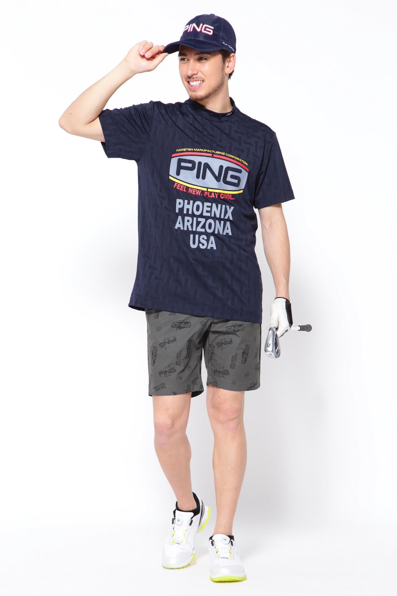 【PING APPAREL】【直営店舗・公式オンライン限定】アリゾナトータル柄 ショートパンツ <NATIVE> (MENS)