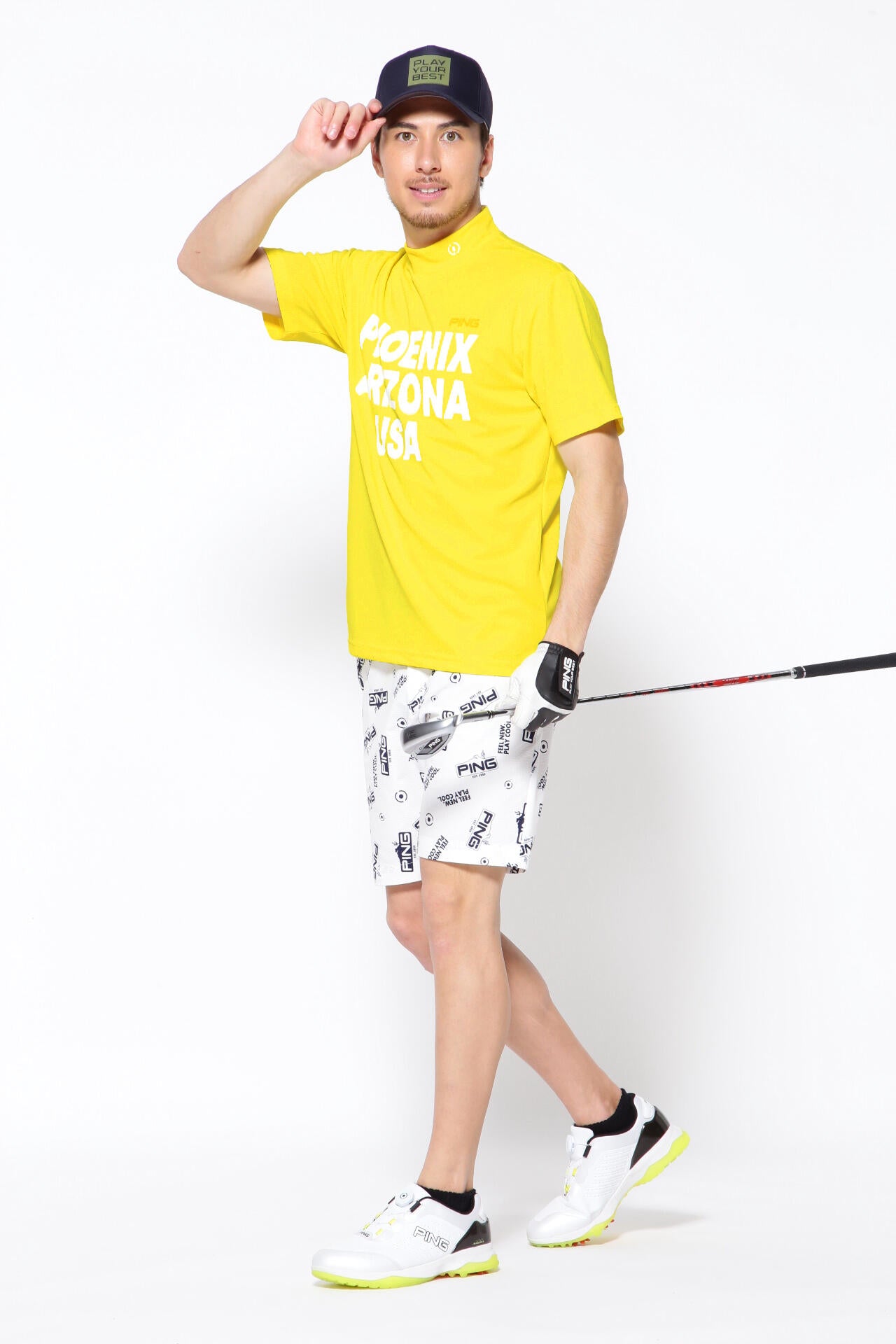 【PING APPAREL】【直営店舗・公式オンライン限定】アリゾナトータル柄 ショートパンツ <NATIVE> (MENS)
