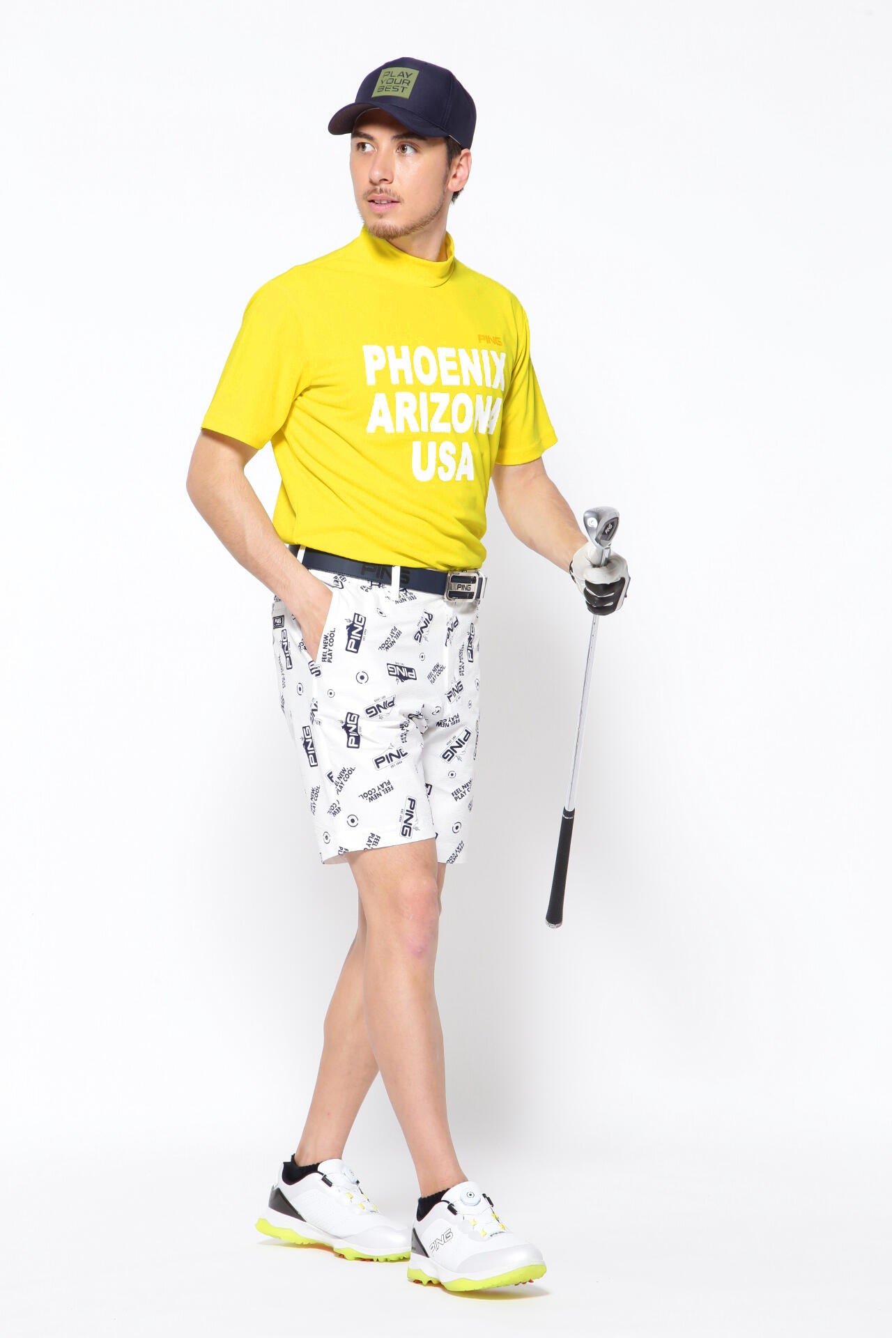【PING APPAREL】【直営店舗・公式オンライン限定】アリゾナトータル柄 ショートパンツ <NATIVE> (MENS)