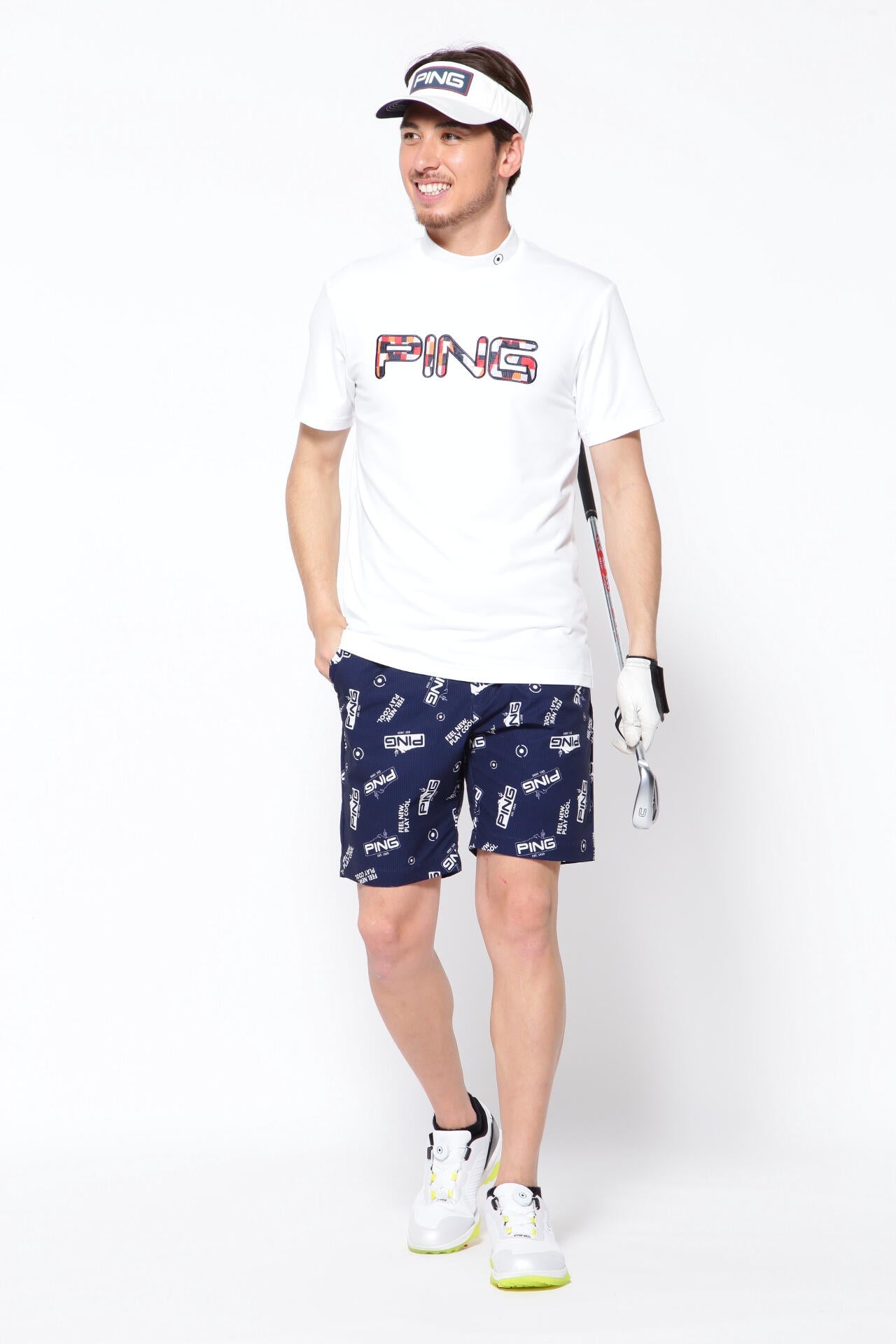 【PING APPAREL】【直営店舗・公式オンライン限定】アリゾナトータル柄 ショートパンツ <NATIVE> (MENS)