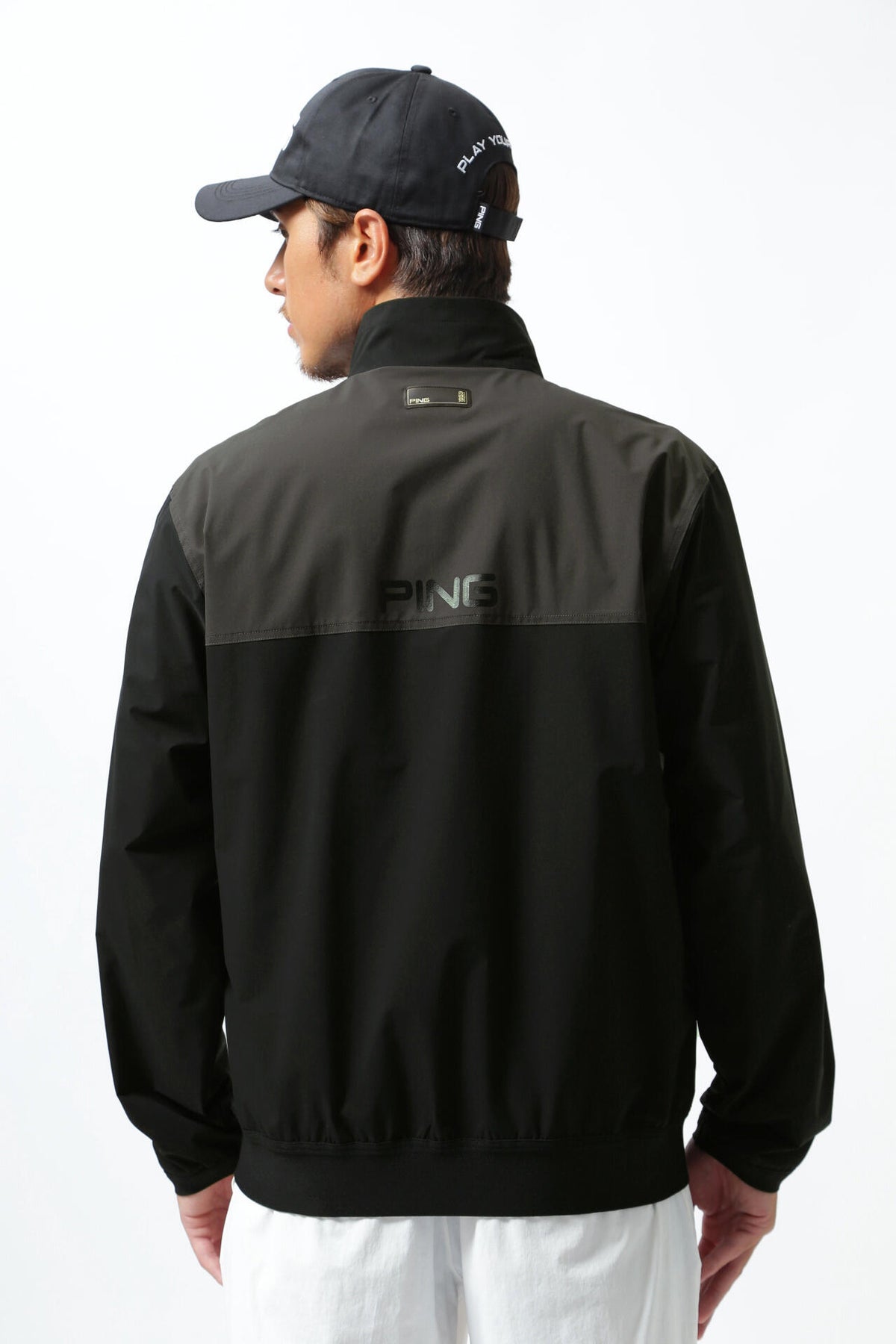 【PING APPAREL】撥水バイカラーフルジップ ストレッチブルゾン <GOLD> (MENS)