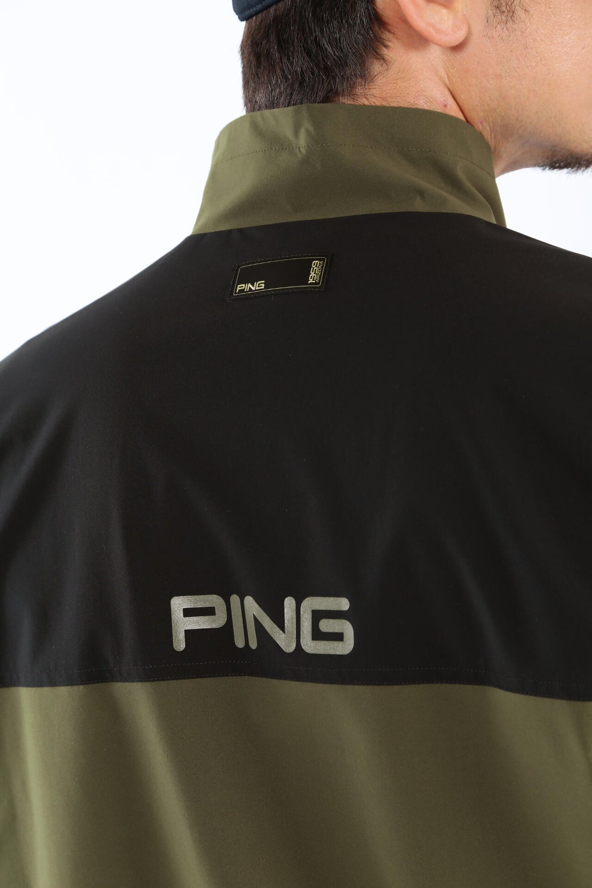 【PING APPAREL】撥水バイカラーフルジップ ストレッチブルゾン <GOLD> (MENS)