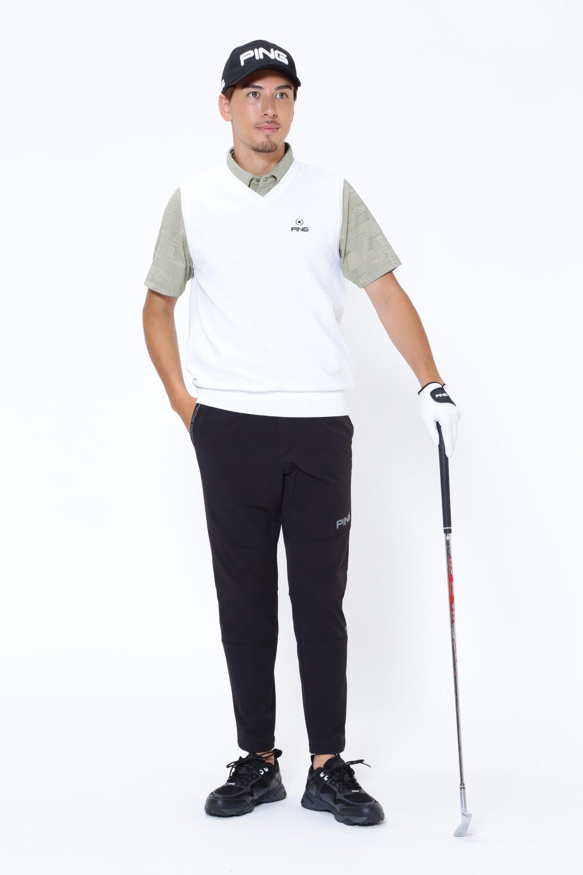 【PING APPAREL】4WAYストレッチナイロン撥水テーパードパンツ <PERFORMANCE> (MENS)
