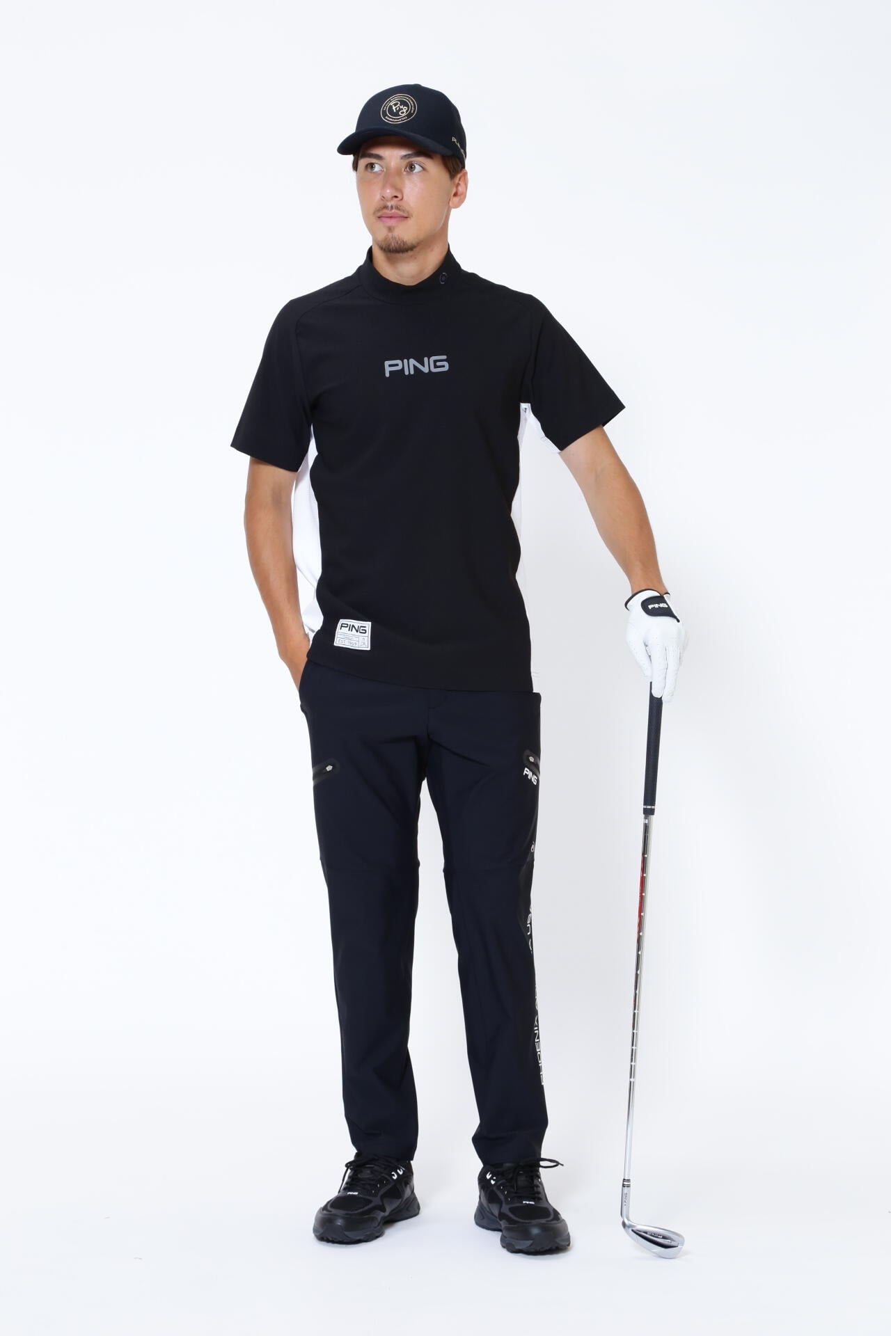 【PING APPAREL】エコブルー ハイテンションテーパードパンツ <GOLD> (MENS)