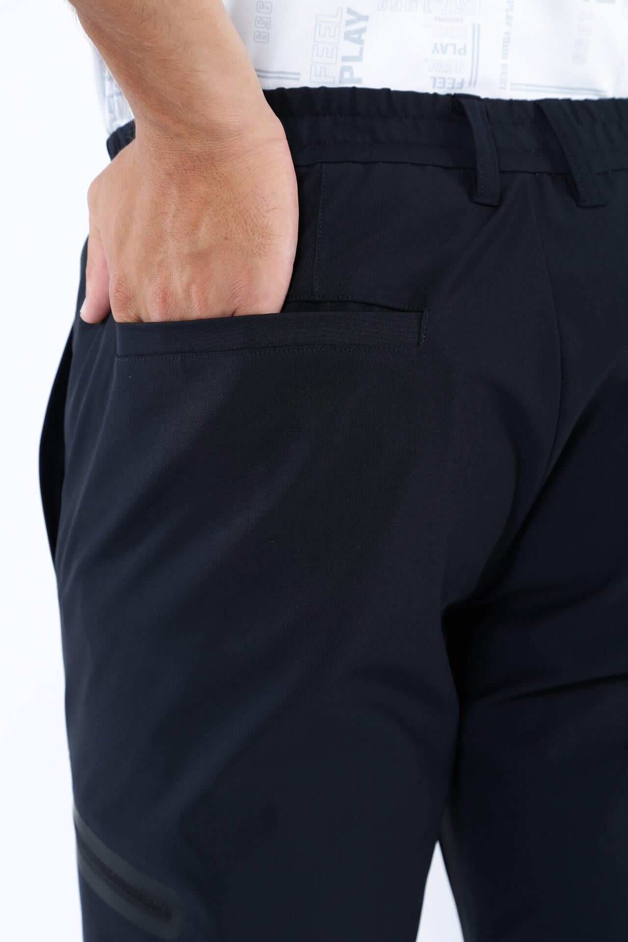 【PING APPAREL】エコブルー ハイテンションテーパードパンツ <GOLD> (MENS)