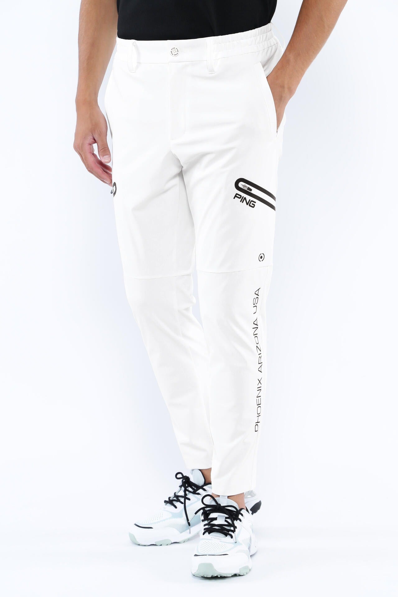 【PING APPAREL】エコブルー ハイテンションテーパードパンツ <GOLD> (MENS)