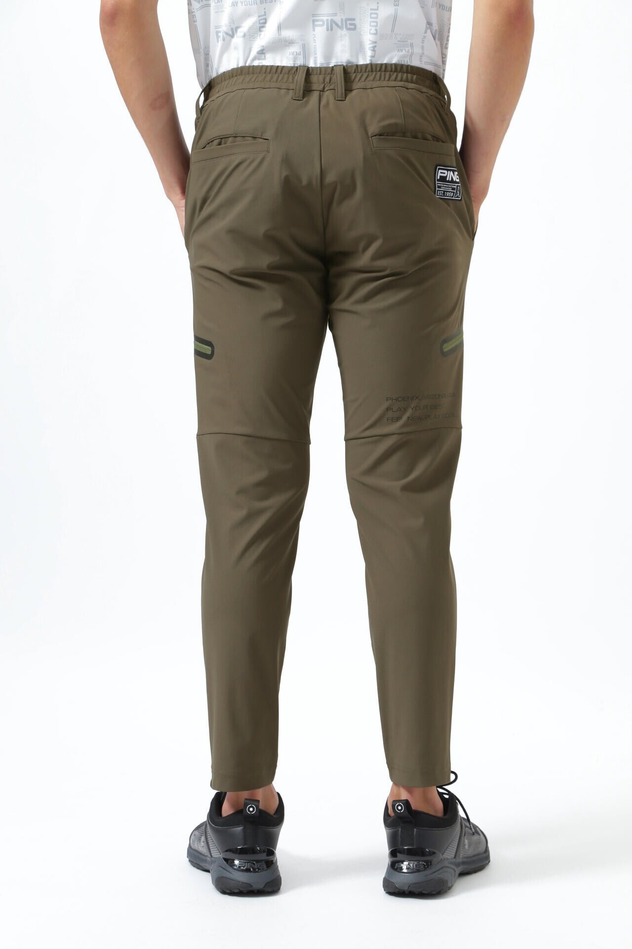 【PING APPAREL】エコブルー ハイテンションテーパードパンツ <GOLD> (MENS)