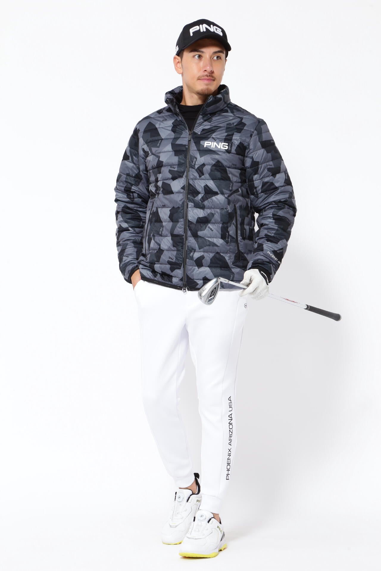 【PING APPAREL】エアーフレイク長袖ハイネックカットソー <PERFORMANCE> (MENS)