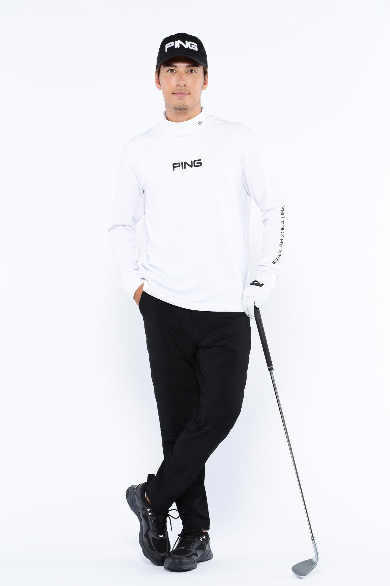【PING APPAREL】エアーフレイク長袖ハイネックカットソー <PERFORMANCE> (MENS)