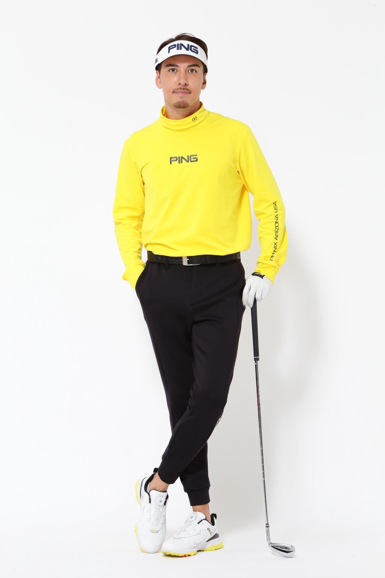 【PING APPAREL】エアーフレイク長袖ハイネックカットソー <PERFORMANCE> (MENS)