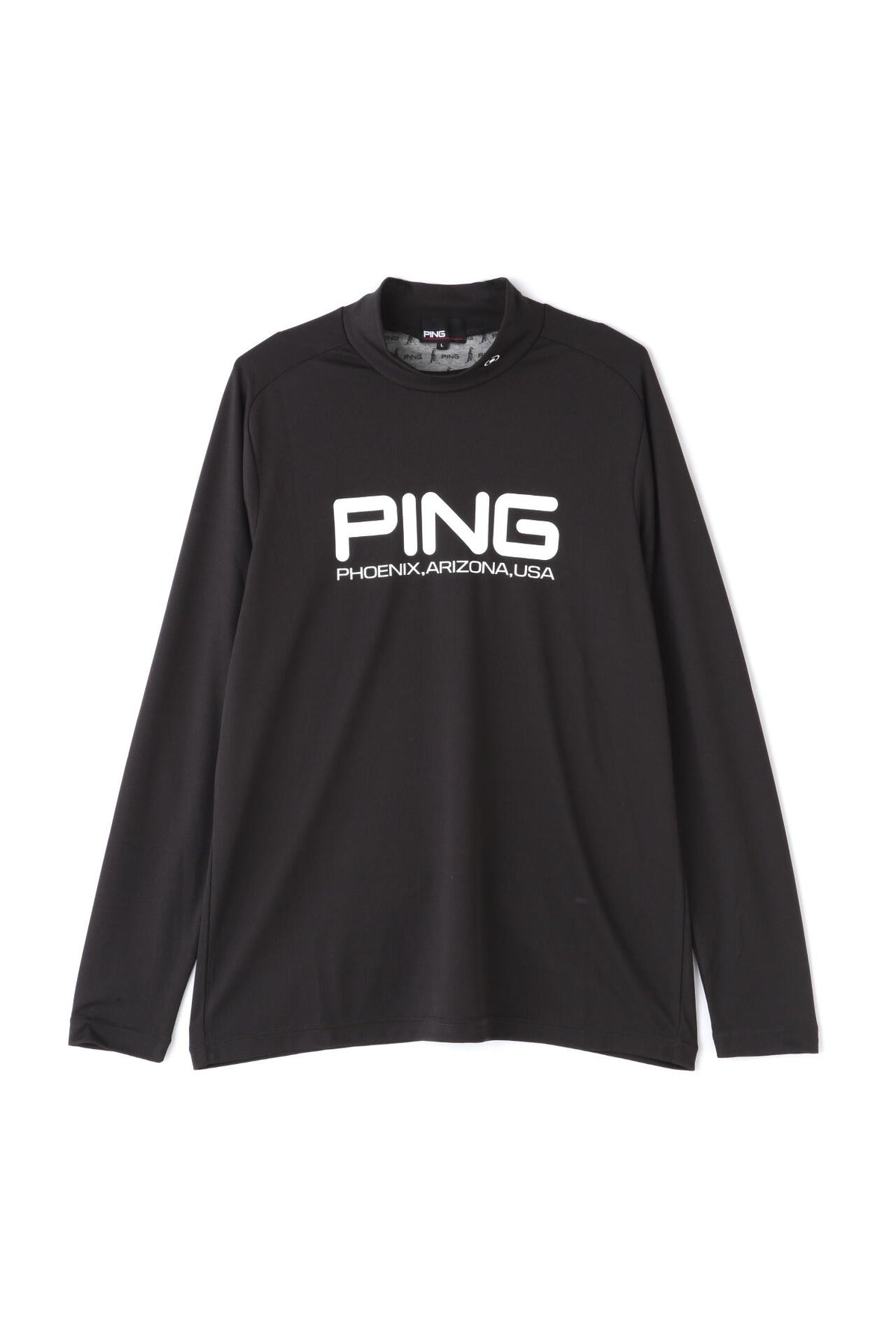 【PING APPAREL】クールコア ストレッチ起毛 長袖ハイネックカットソー <PERFORMANCE> (MENS)
