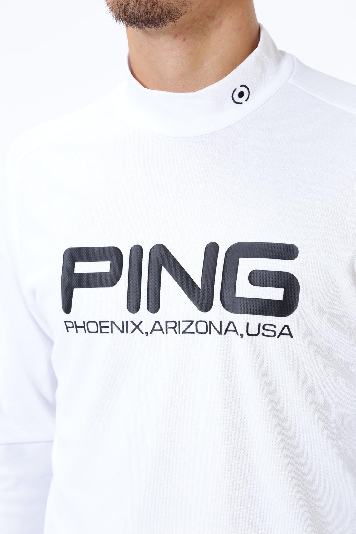 【PING APPAREL】クールコア ストレッチ起毛 長袖ハイネックカットソー <PERFORMANCE> (MENS)