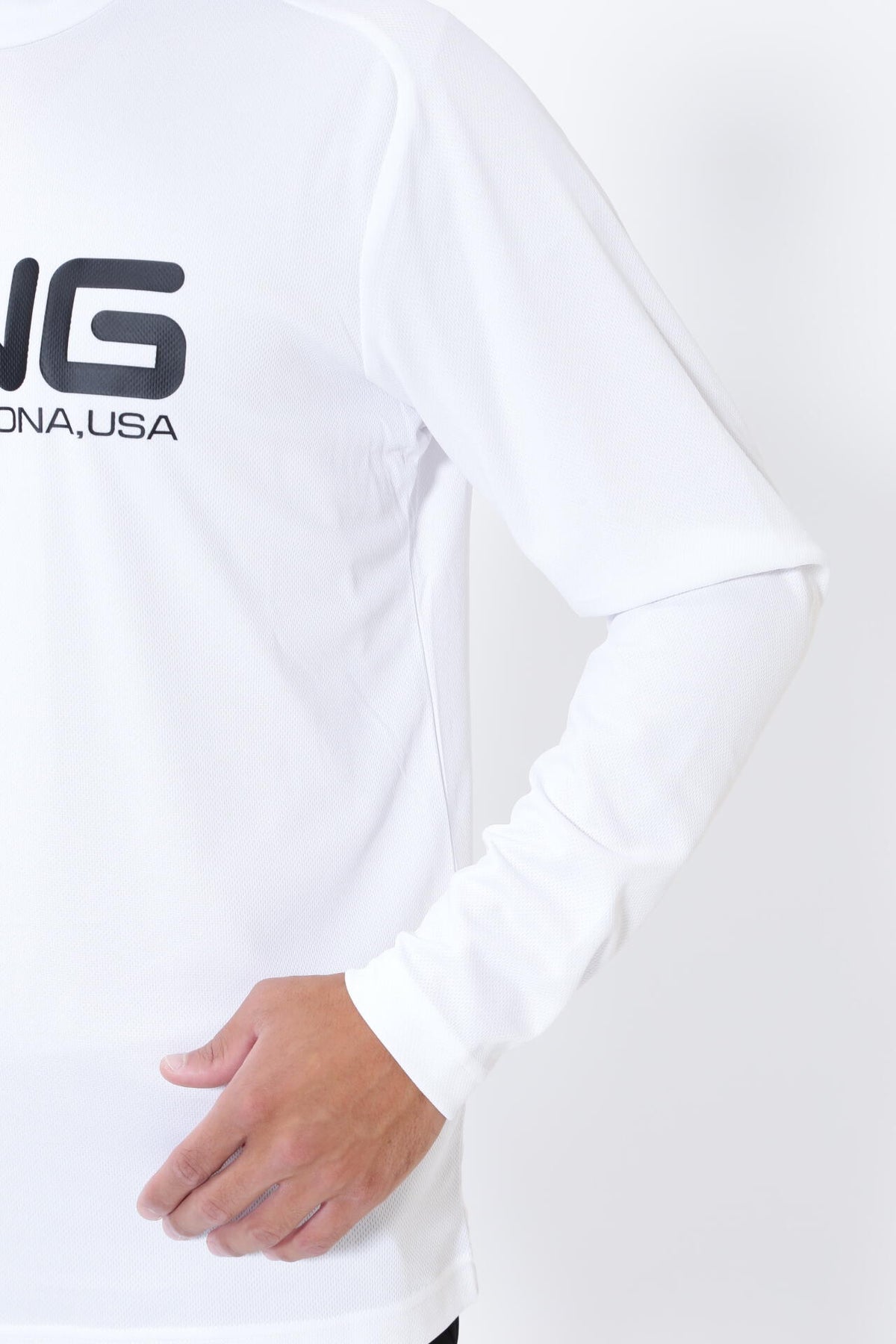 【PING APPAREL】クールコア ストレッチ起毛 長袖ハイネックカットソー <PERFORMANCE> (MENS)