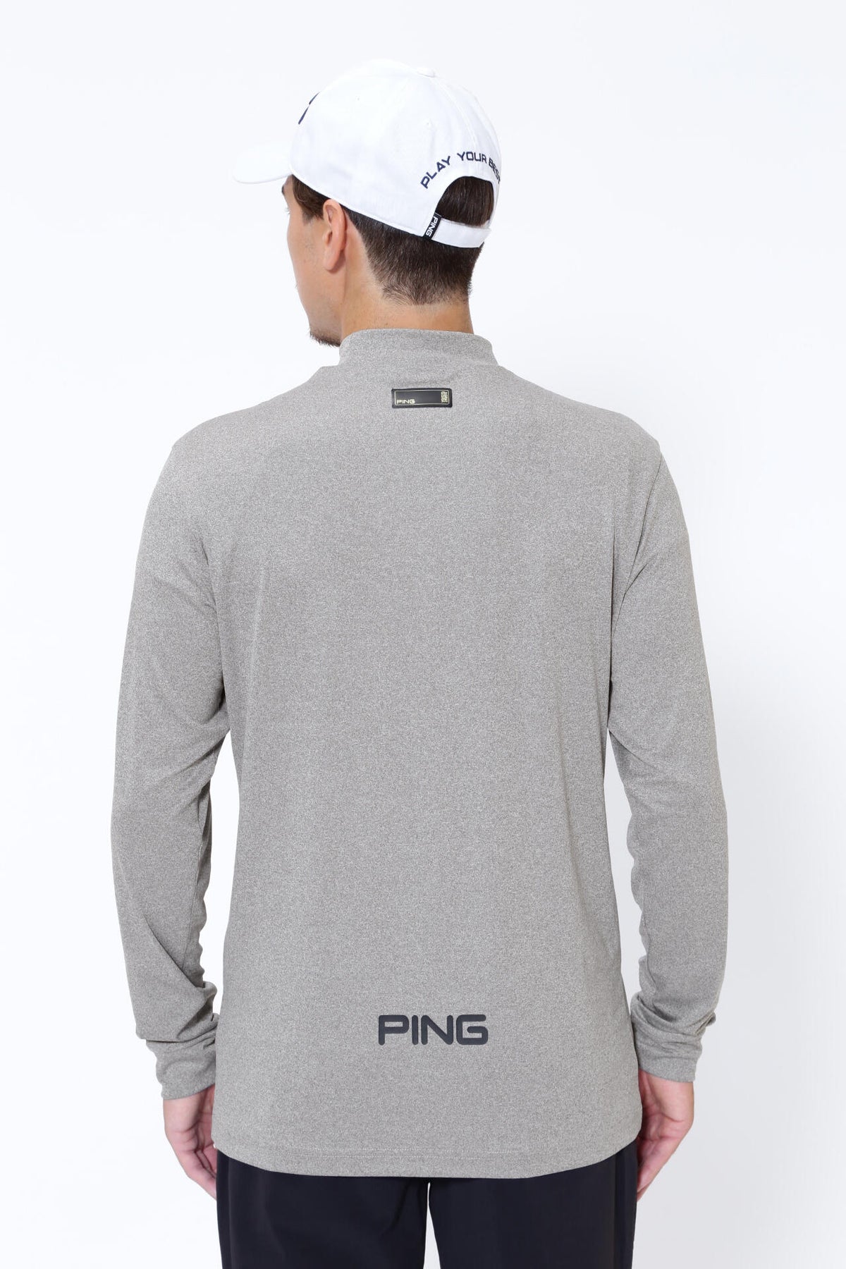 【PING APPAREL】ベアスムース長袖ハイネックカットソー <GOLD> (MENS)