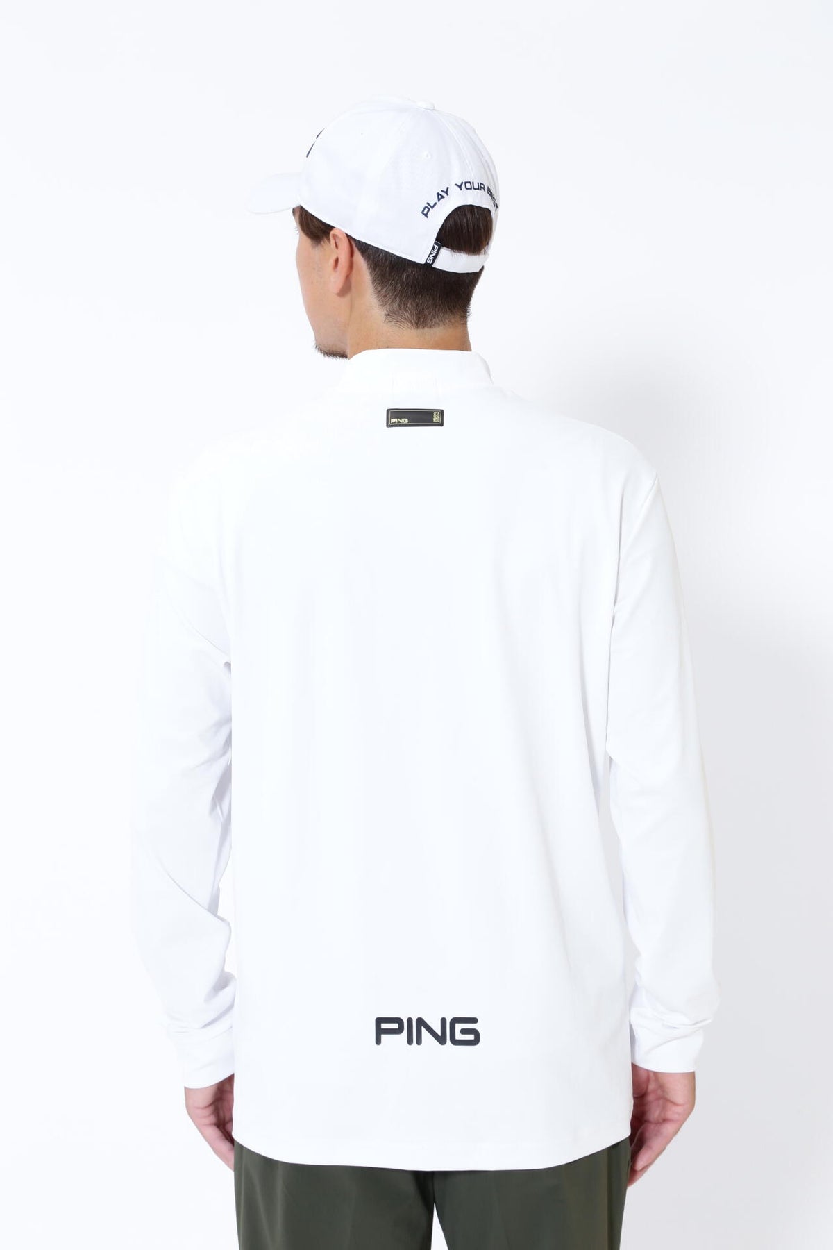 【PING APPAREL】ベアスムース長袖ハイネックカットソー <GOLD> (MENS)