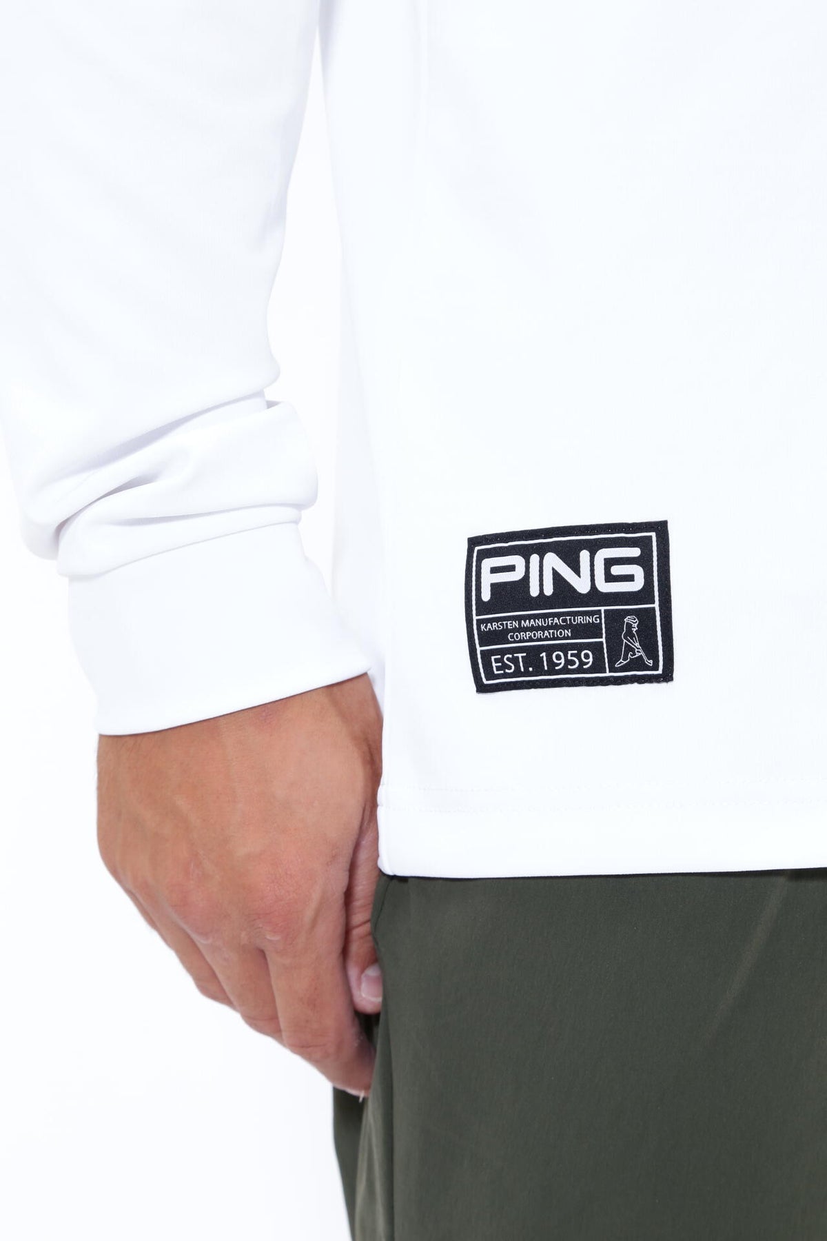 【PING APPAREL】ベアスムース長袖ハイネックカットソー <GOLD> (MENS)
