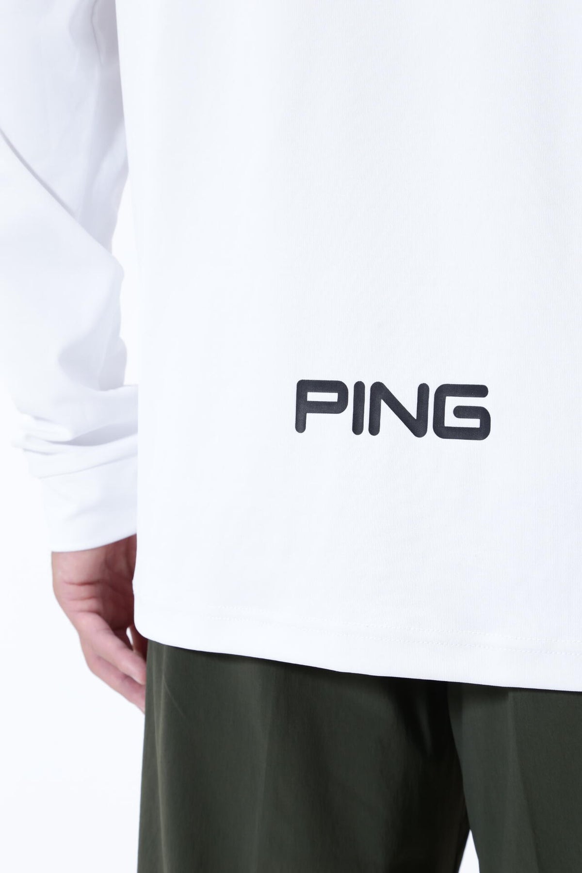 【PING APPAREL】ベアスムース長袖ハイネックカットソー <GOLD> (MENS)