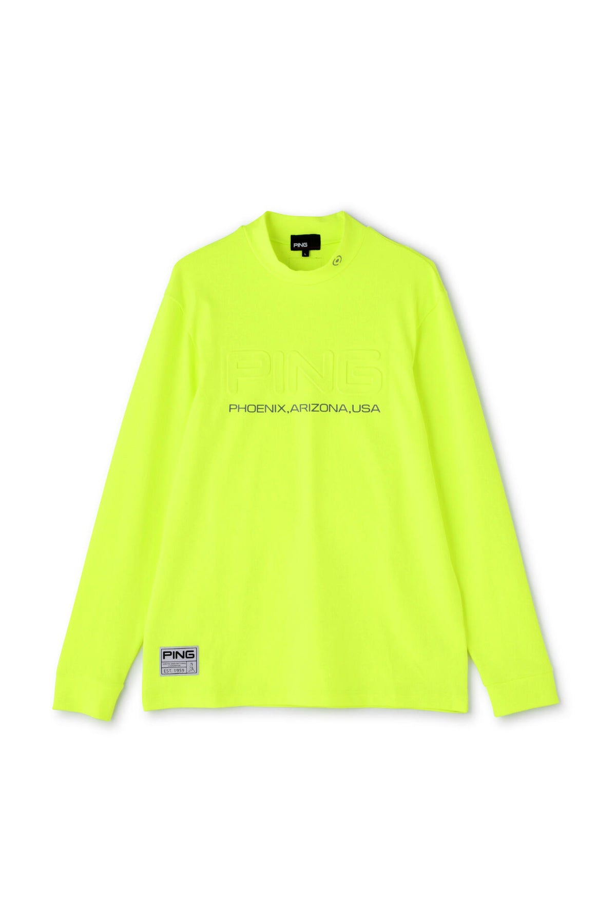 【PING APPAREL】ベアスムース長袖ハイネックカットソー <GOLD> (MENS)