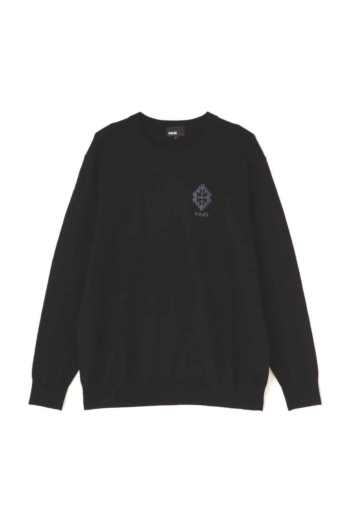 【PING APPAREL】10色展開 プレーンニッティング クルーネックニット <NATIVE> (MENS)