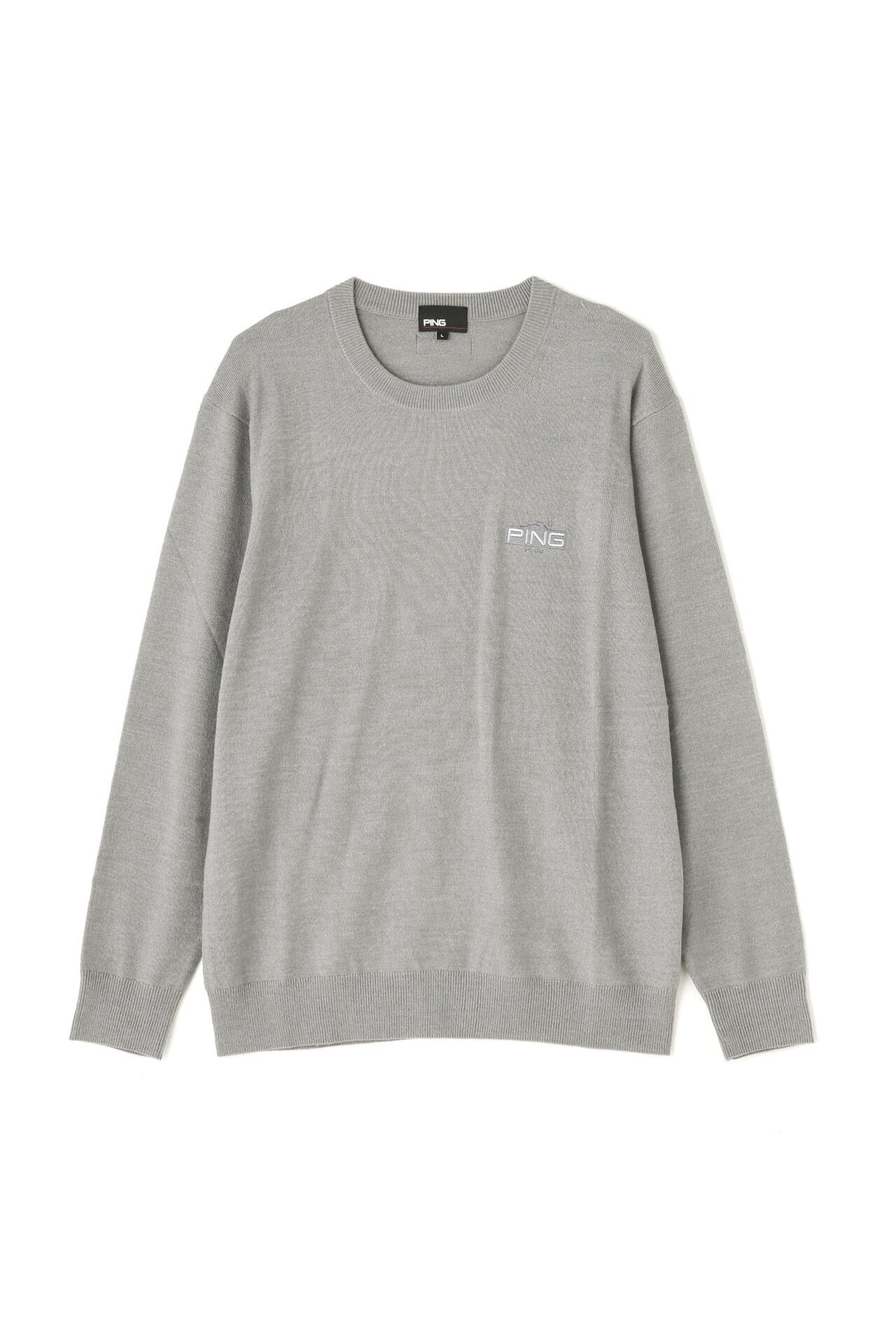 【PING APPAREL】10色展開 プレーンニッティング クルーネックニット <NATIVE> (MENS)