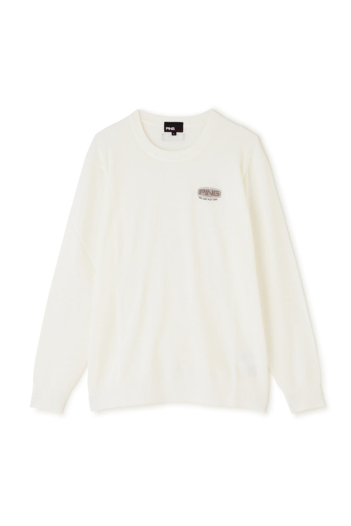 【PING APPAREL】10色展開 プレーンニッティング クルーネックニット <NATIVE> (MENS)