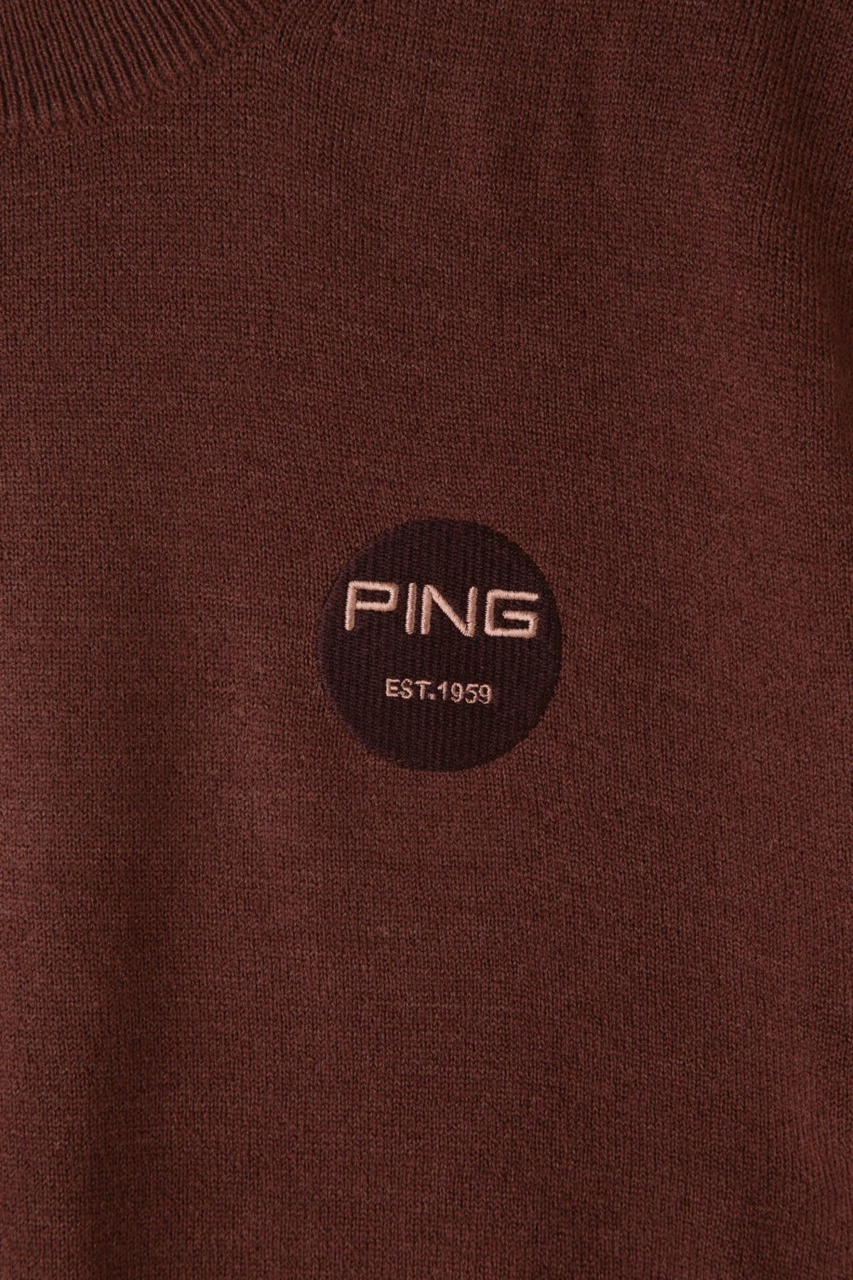 【PING APPAREL】10色展開 プレーンニッティング クルーネックニット <NATIVE> (MENS)
