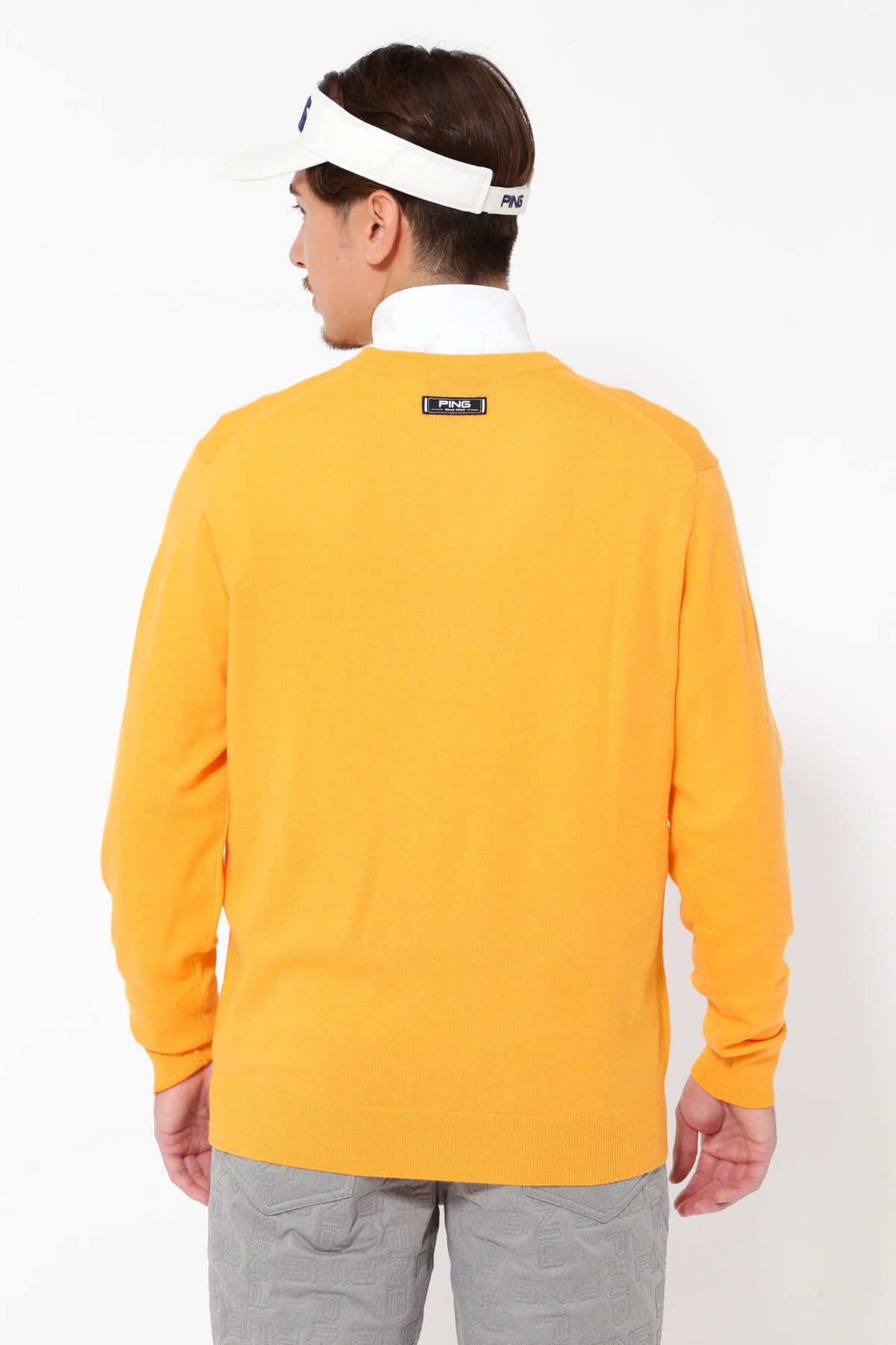 【PING APPAREL】10色展開 プレーンニッティング クルーネックニット <NATIVE> (MENS)
