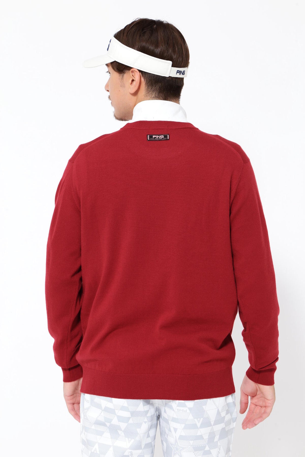 【PING APPAREL】10色展開 プレーンニッティング クルーネックニット <NATIVE> (MENS)