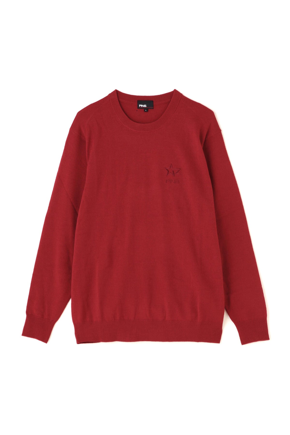 【PING APPAREL】10色展開 プレーンニッティング クルーネックニット <NATIVE> (MENS)