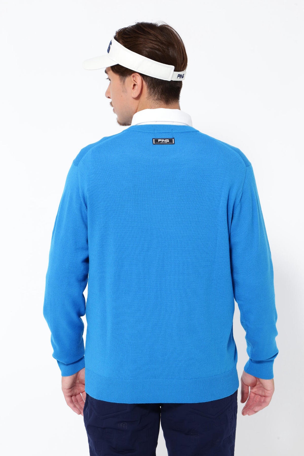 【PING APPAREL】10色展開 プレーンニッティング クルーネックニット <NATIVE> (MENS)