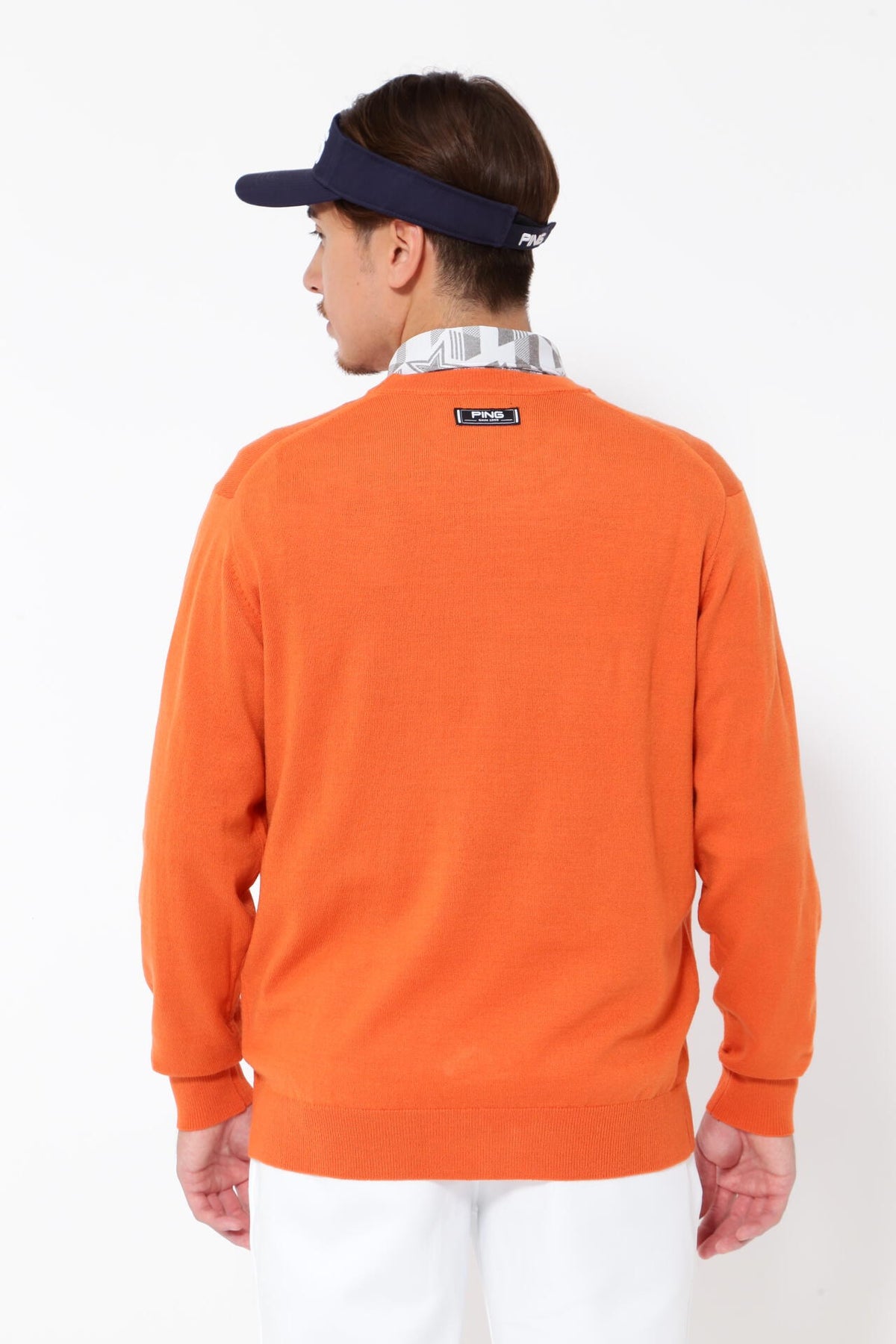 【PING APPAREL】10色展開 プレーンニッティング クルーネックニット <NATIVE> (MENS)