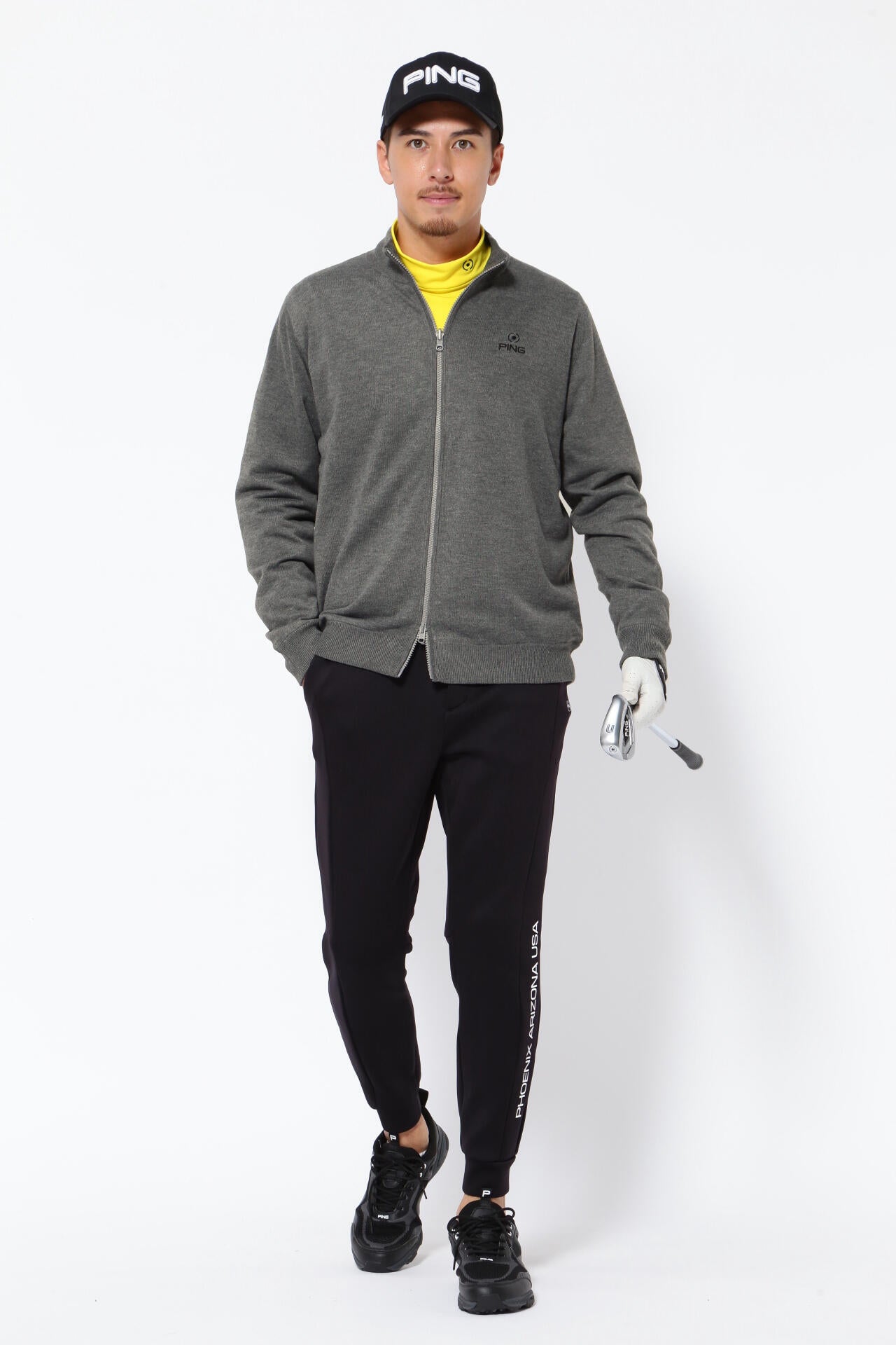 【PING APPAREL】フルジップニット リバーシブルブルゾン <PERFORMANCE> (MENS)
