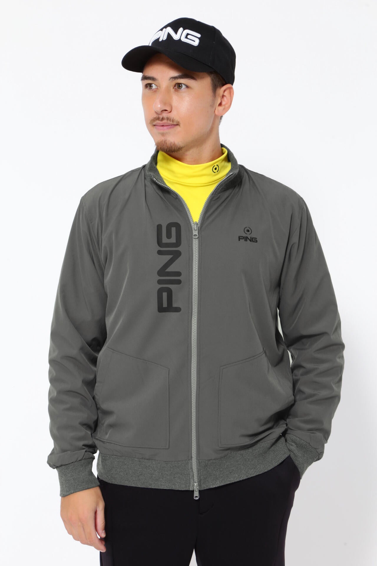 【PING APPAREL】フルジップニット リバーシブルブルゾン <PERFORMANCE> (MENS)