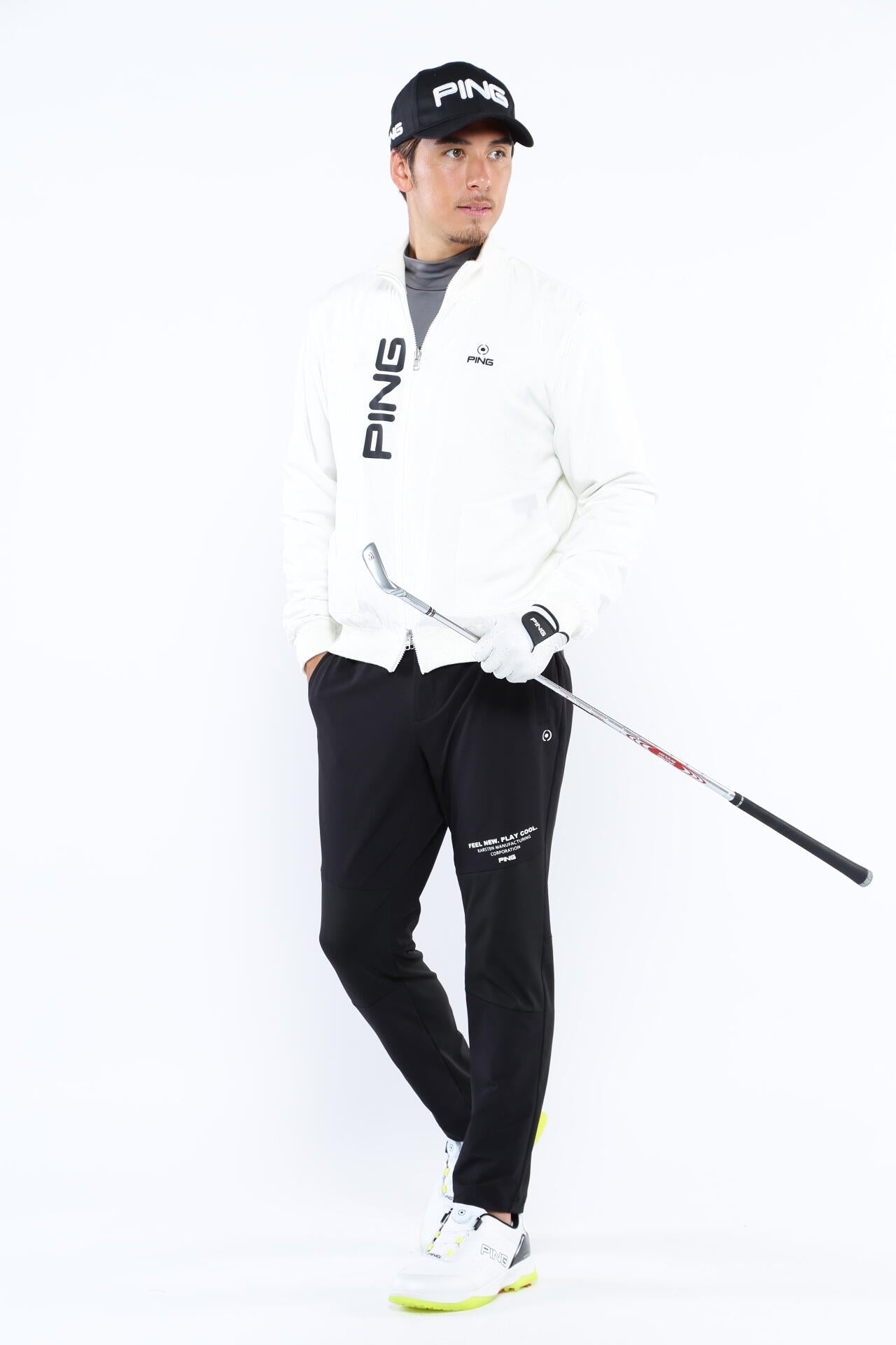 【PING APPAREL】フルジップニット リバーシブルブルゾン <PERFORMANCE> (MENS)