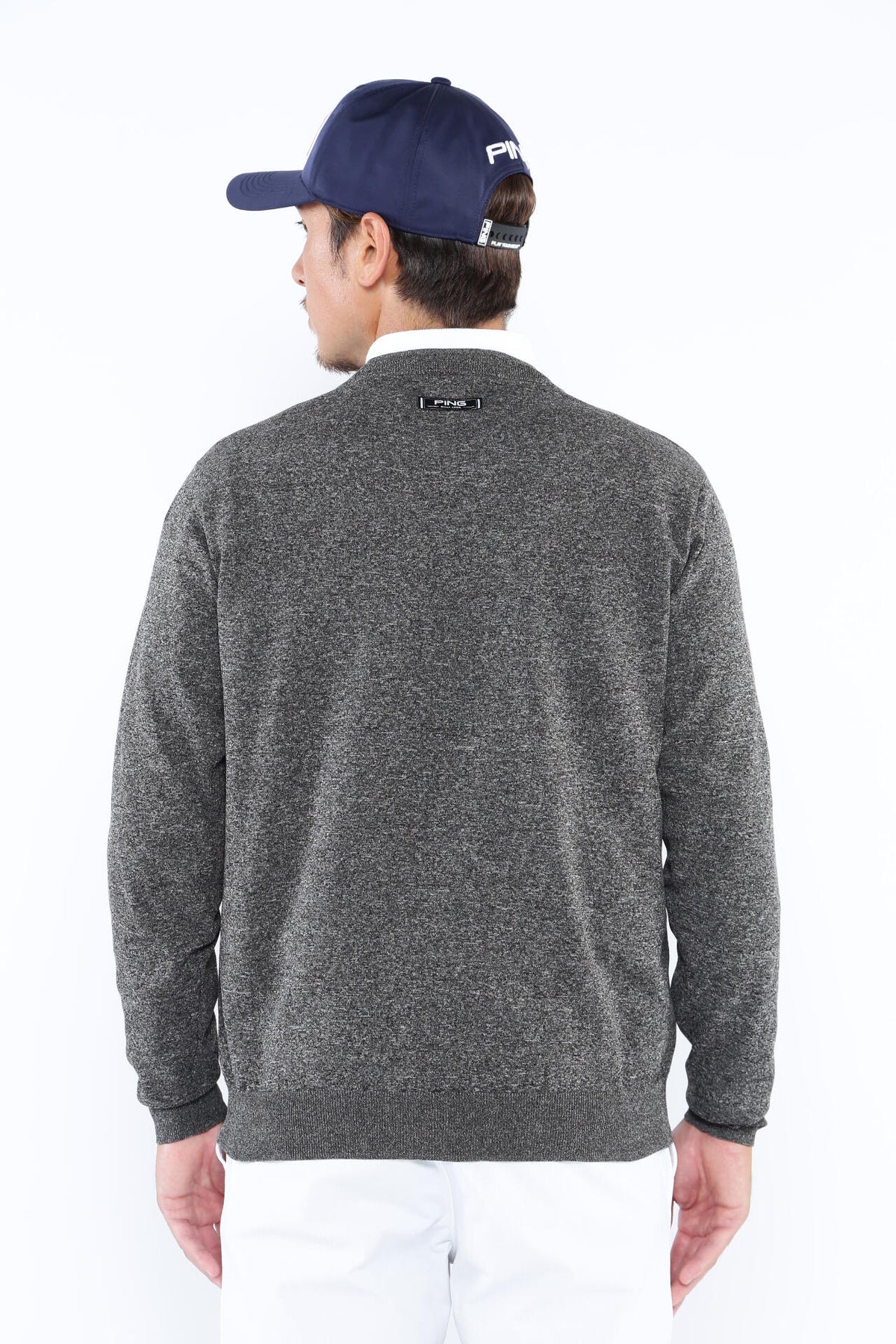 【PING APPAEREL】PHOENIX Mr.PINGジャガード軽量クルーネックニットプルオーバー <NATIVE> (MENS)