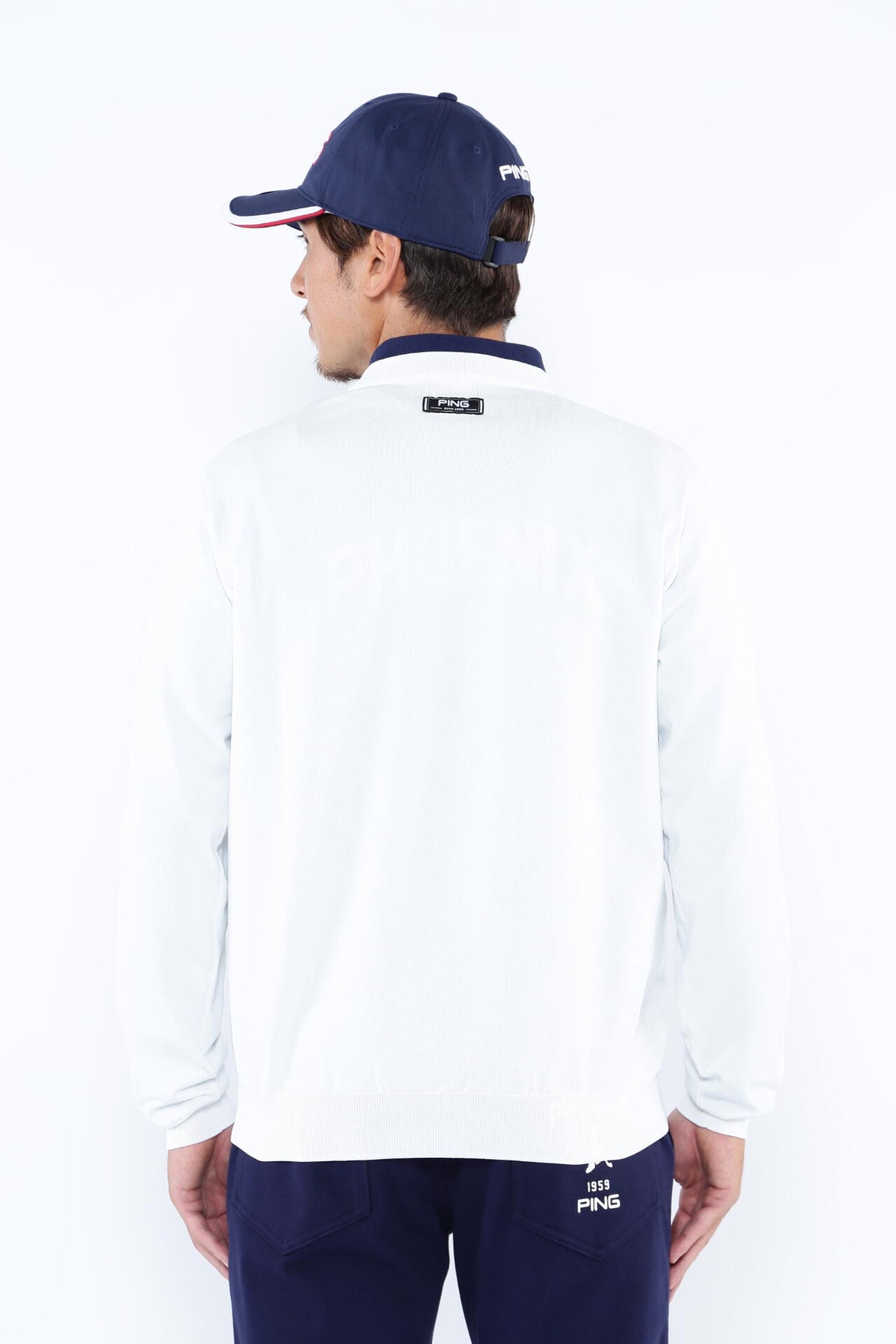 【PING APPAEREL】PHOENIX Mr.PINGジャガード軽量クルーネックニットプルオーバー <NATIVE> (MENS)