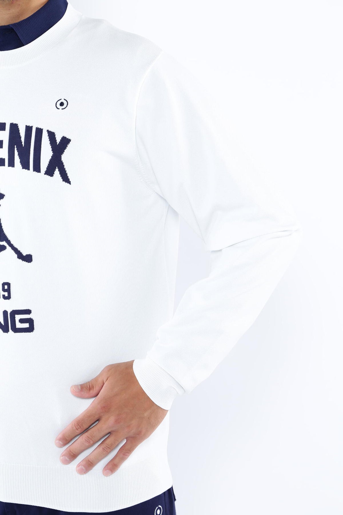 【PING APPAEREL】PHOENIX Mr.PINGジャガード軽量クルーネックニットプルオーバー <NATIVE> (MENS)